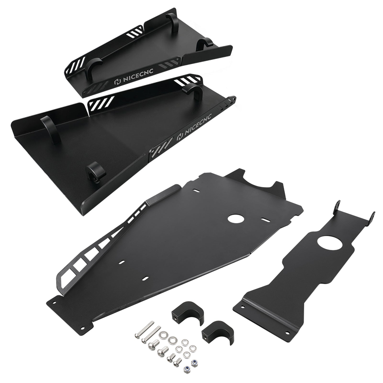 ATV Front A-Arm Skid Plate Guards Protector Kit For Yamaha YFZ450R 2009-2024