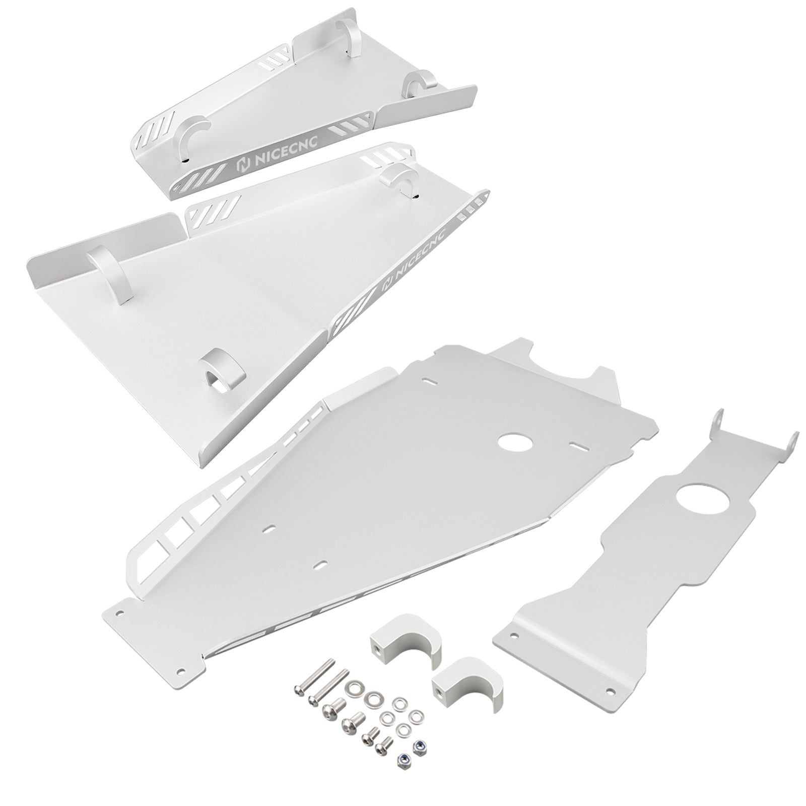 ATV Front A-Arm Skid Plate Guards Protector Kit For Yamaha YFZ450R 2009-2024