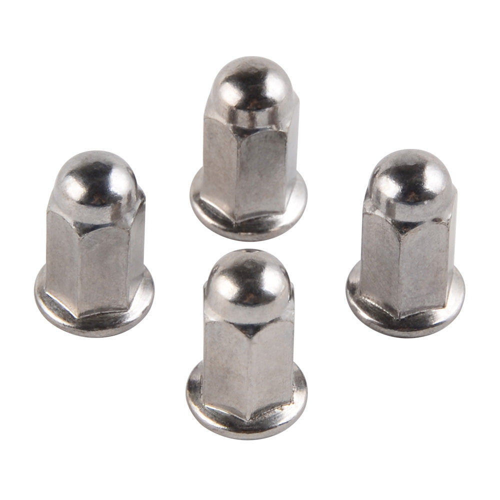 4PCS M6 Chromeplate Acorn Cap Hex Nut Safety Show For Honda Suzuki Kawasaki