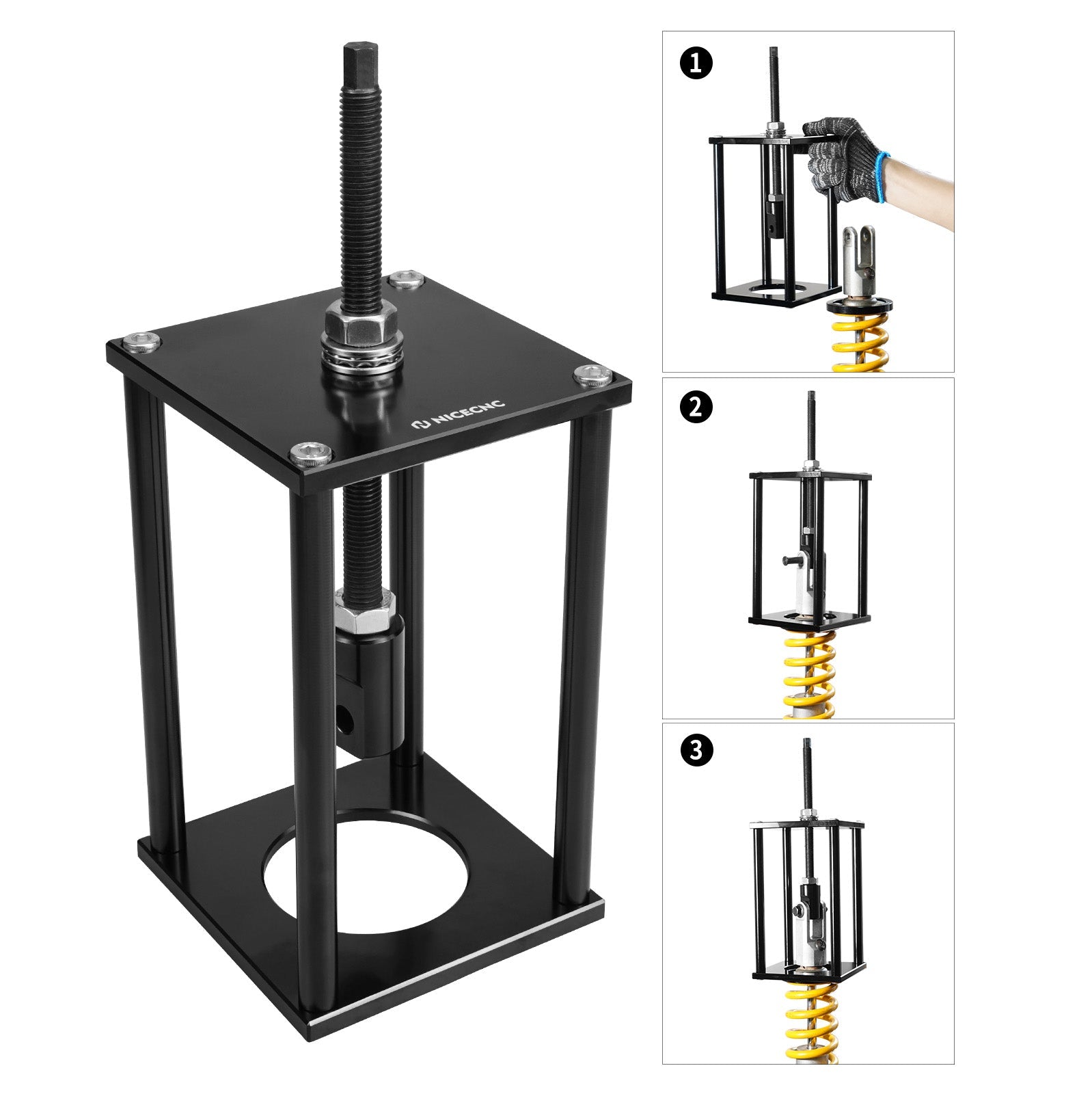 Universal Rear Shock Spring Compressor Tool For Motorcycle ATV UTV