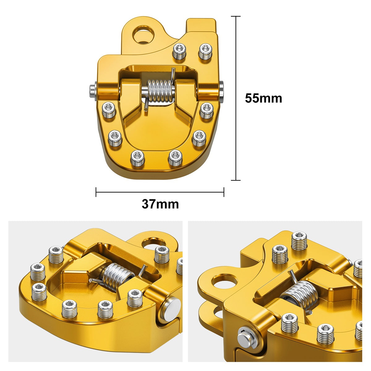 Folding Brake Pedal Lever Extension Plate Tip Pad For Suzuki DRZ400E / S / SM