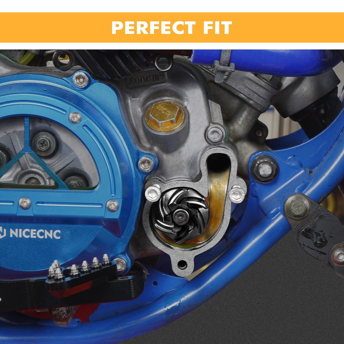 Refroidisseur de turbine de pompe à eau surdimensionné pour Yamaha YZ85