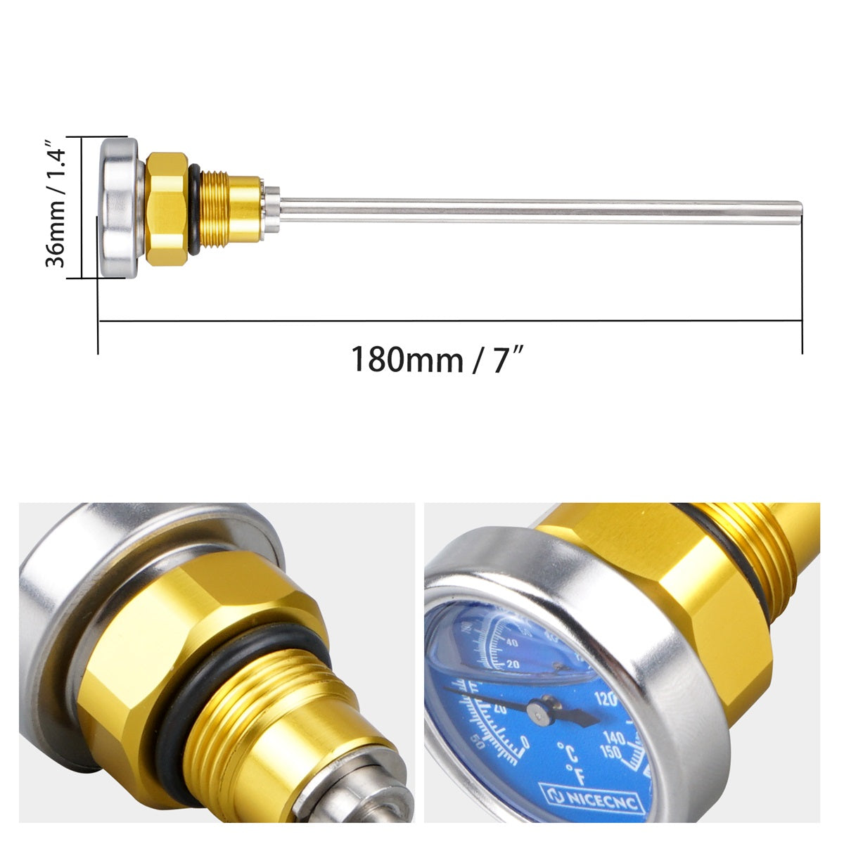 Oil Temperature Dipstick For Suzuki DRZ400/S/SM 2000-2024