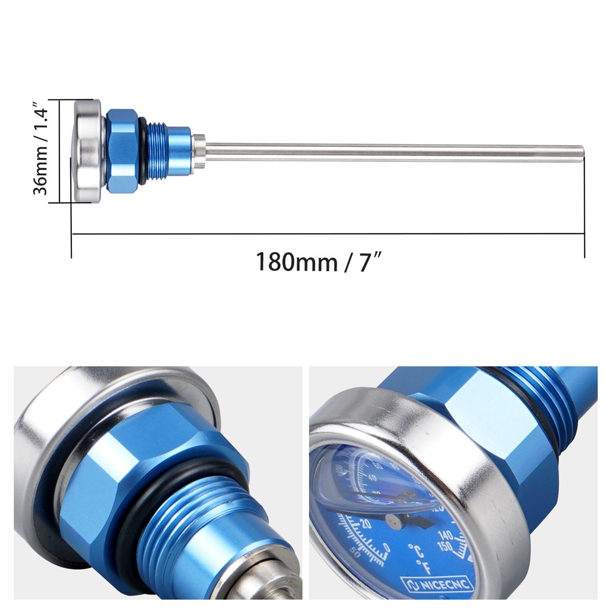 Oil Temperature Dipstick For Suzuki DRZ400/S/SM 2000-2024