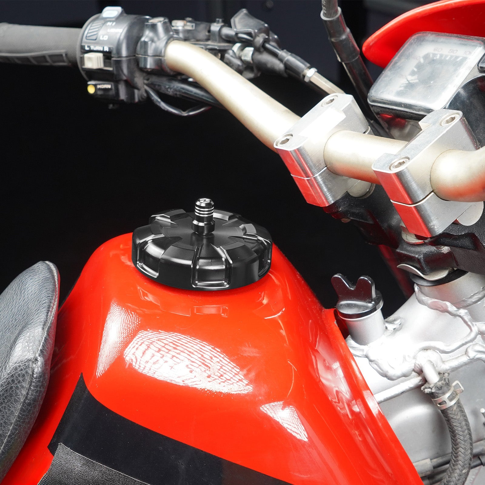 Gas Fuel Tank Cap Cover w/Breather Valve For Honda XR650L 1993-2025