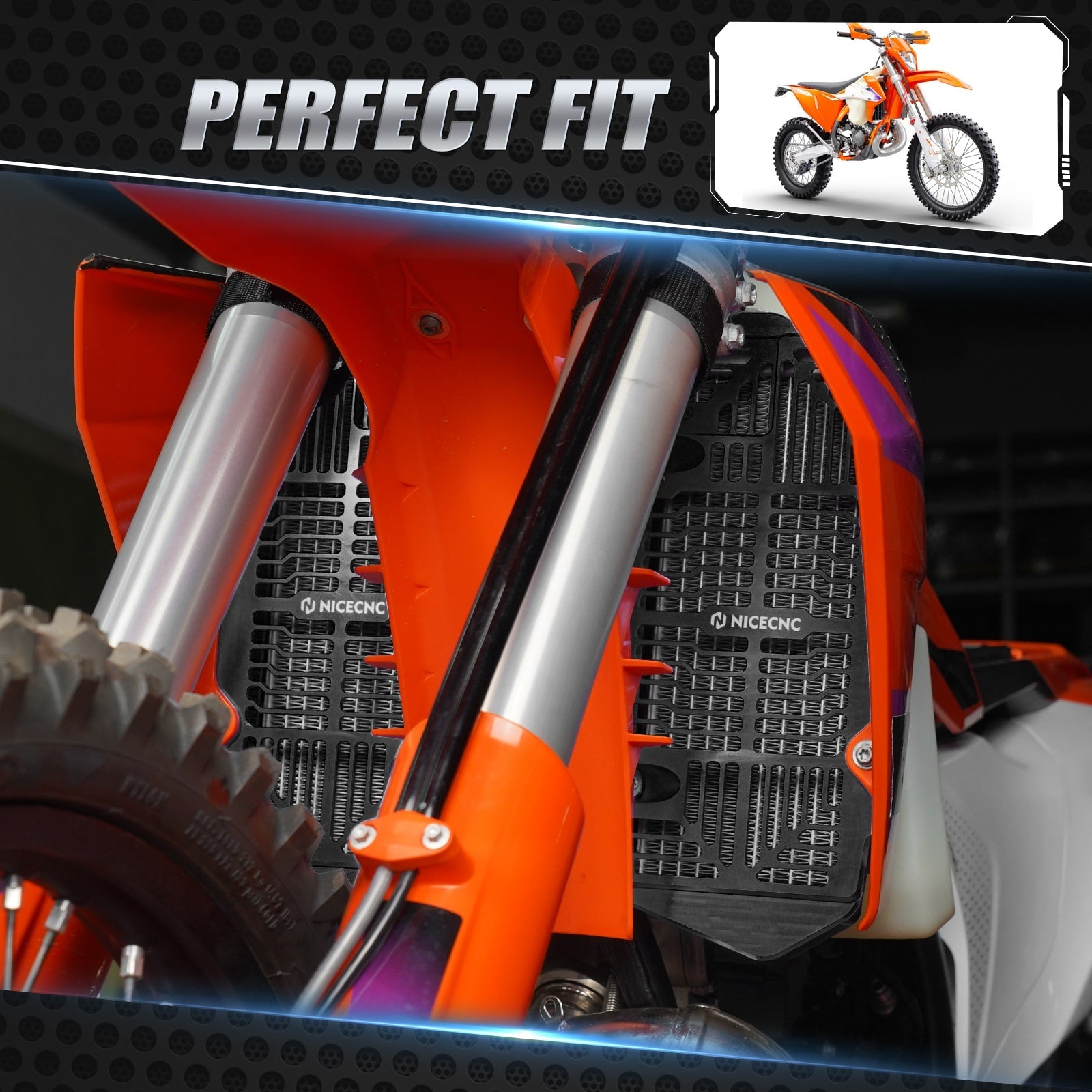 Left & Right Radiator Guards For KTM 350 500 EXC-F 2024
