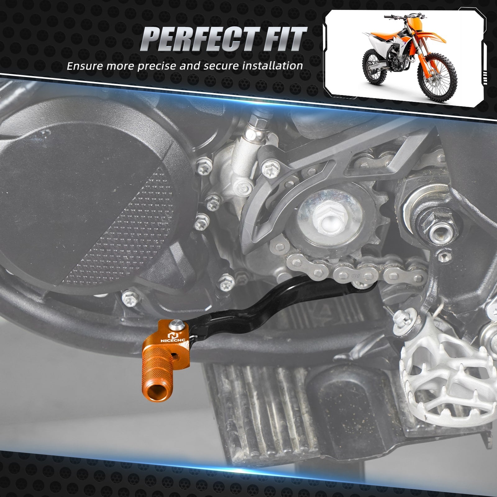 Forged Folding Gear Shift Lever For KTM Husqvarna 125-300 2023-2025 Gas Gas 125-350 2024