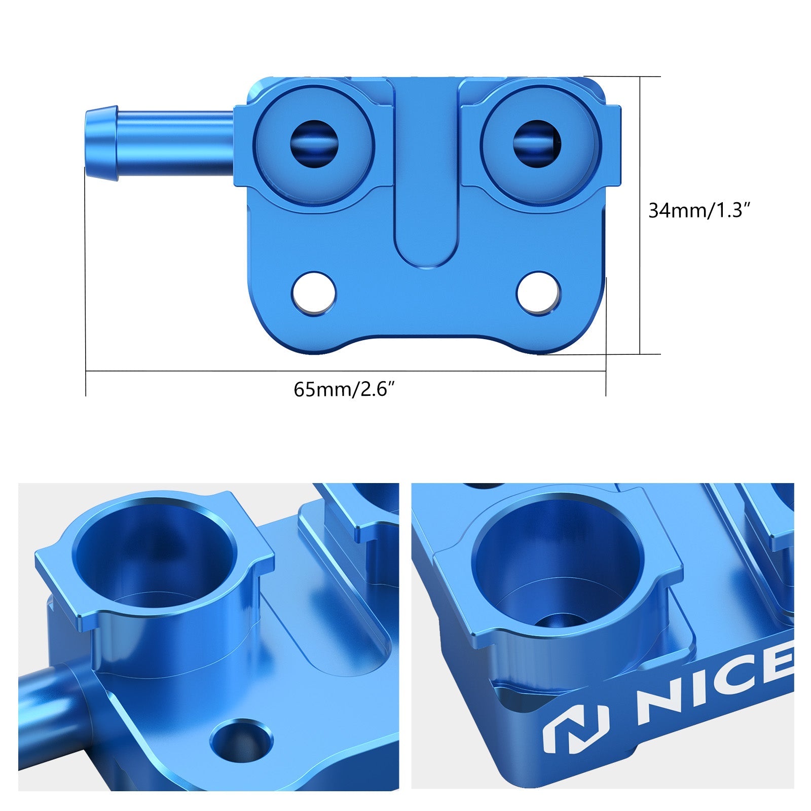 High Flow Fuel Fitting For KTM 250/300 EXC XCW Husqvarna TE Gas Gas EX MC EC 24-25