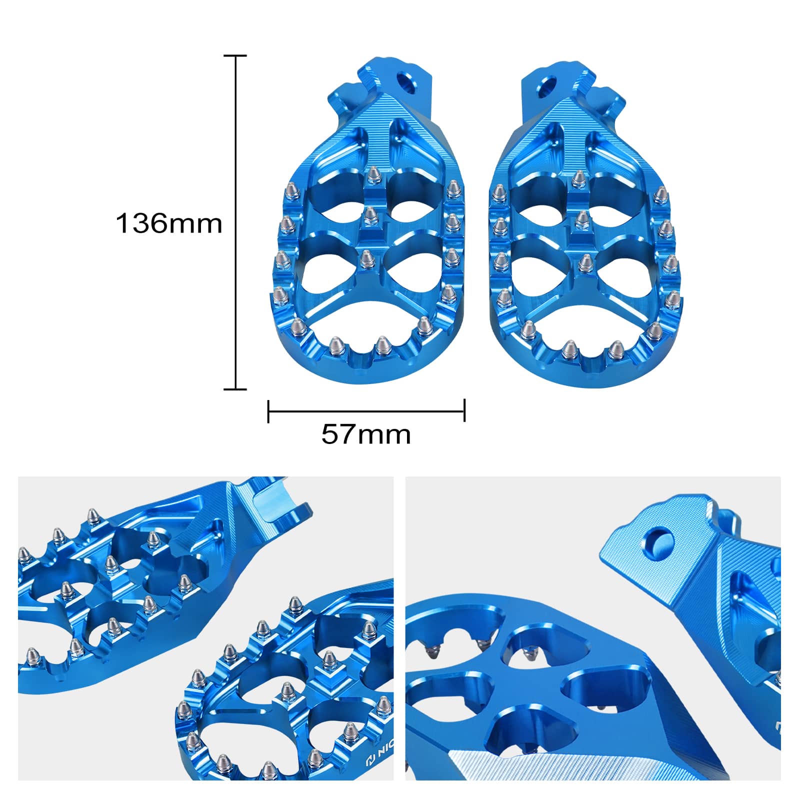 Enlarged Foot Pegs Footrest For Surron Light Bee X/ S/ L1E Segway X160 X260