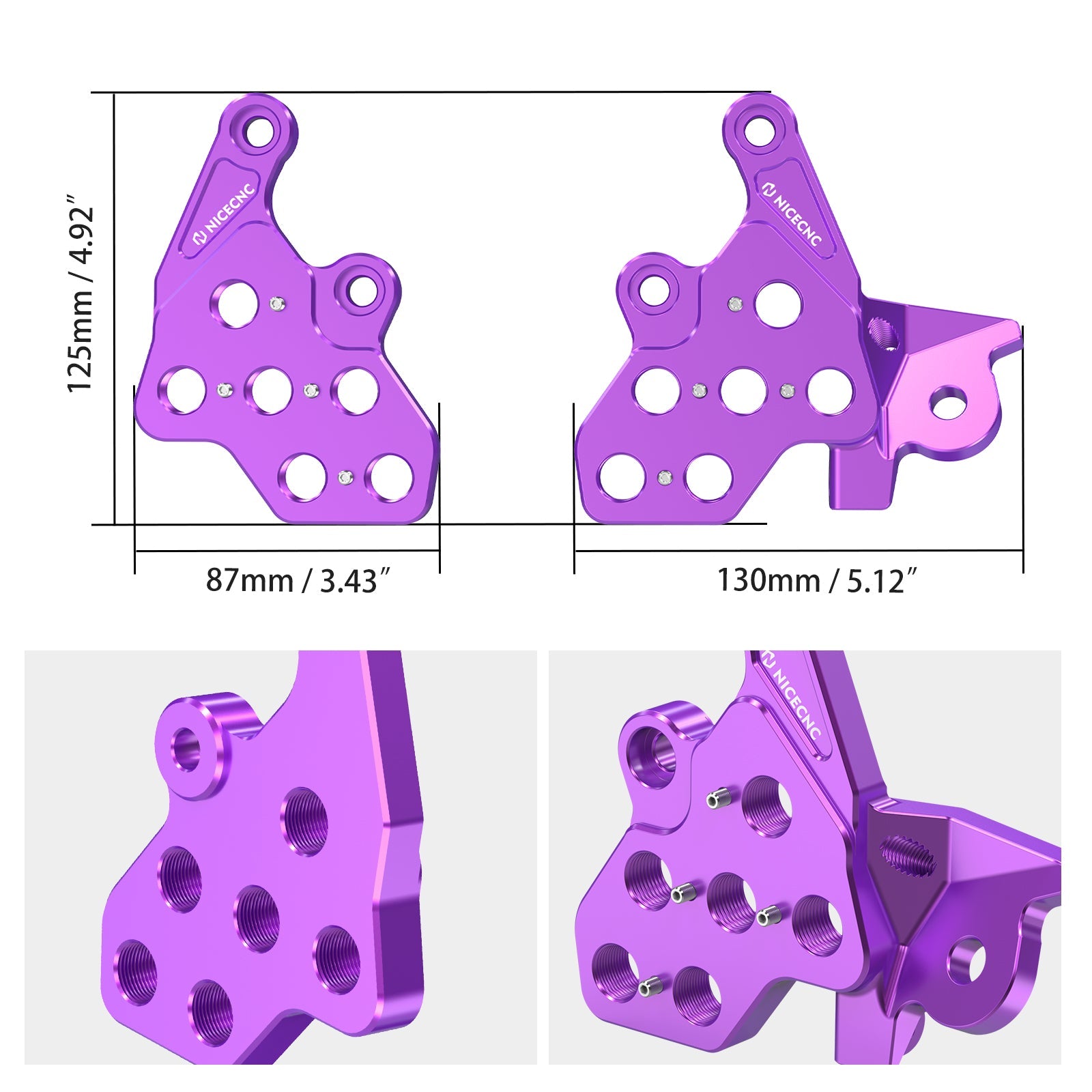 Foot Pegs Bracket Package Footrest Support Brace Kickstand For Surron Light Bee X S Segway X160 X260