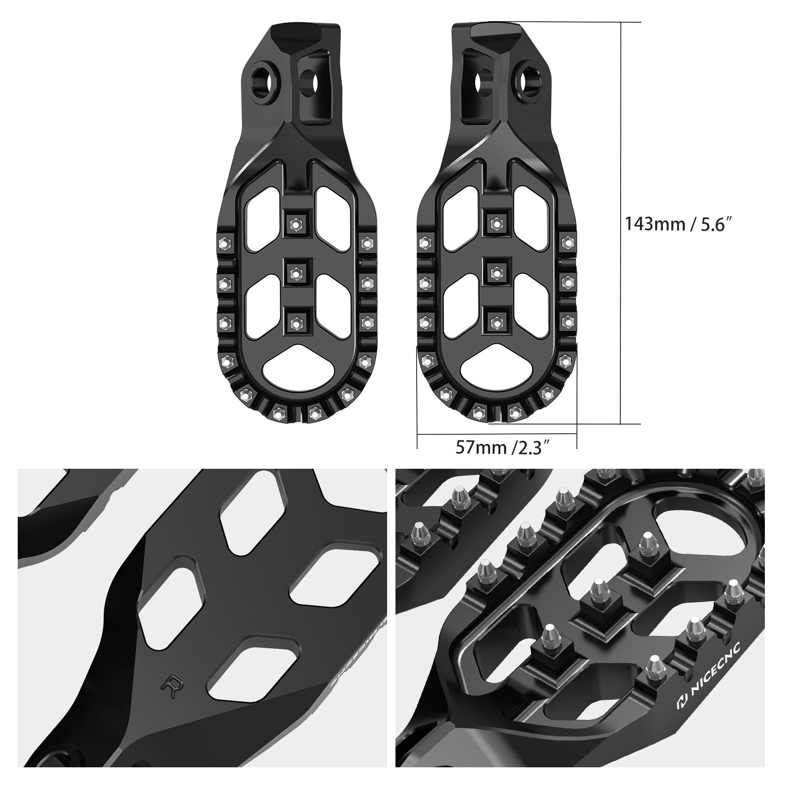 Forged Gear Shift Lever Folding Tip with Footpegs Kit For KTM Husqvarna 125-300 GasGas