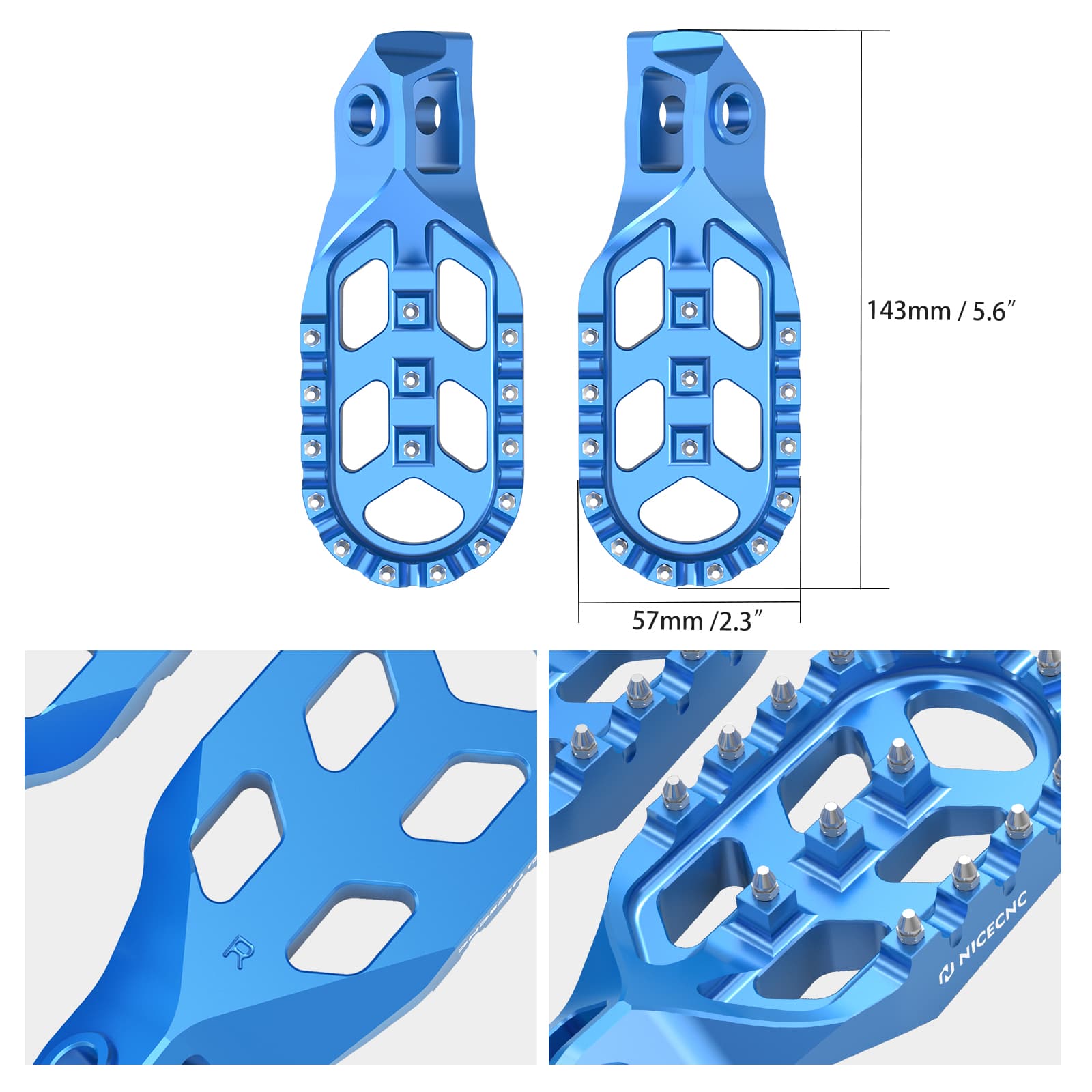 Forged Gear Shift Lever Folding Tip with Footpegs Kit For KTM Husqvarna 125-300 GasGas