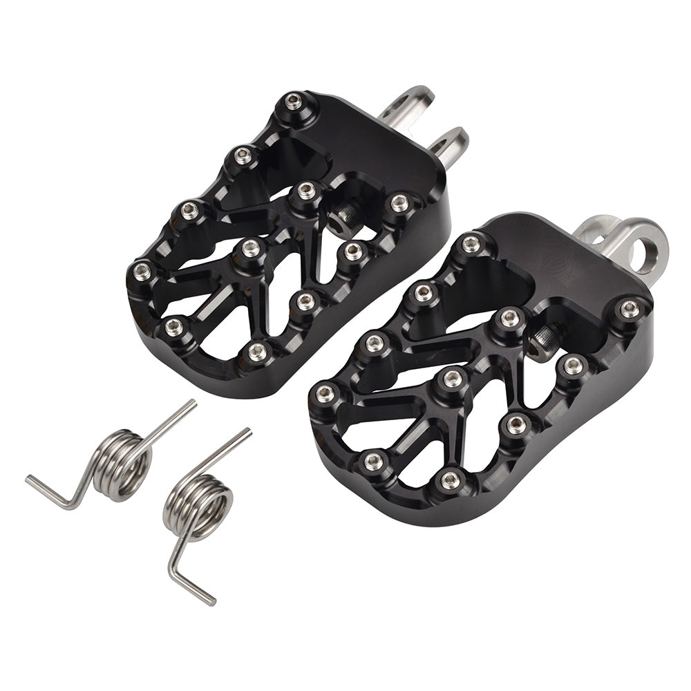 CNC Billet Wide Foot Pegs Footrests Pedals For Suzuki DRZ400 E S SM 2000-2022