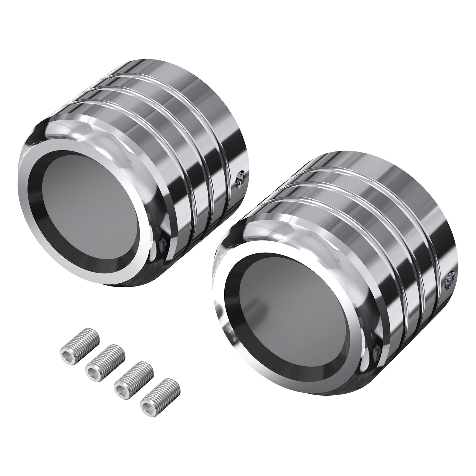 Front Axle Nut Covers Caps For Harley Sportster 1200 48 72 XL Iron 883 Roadster