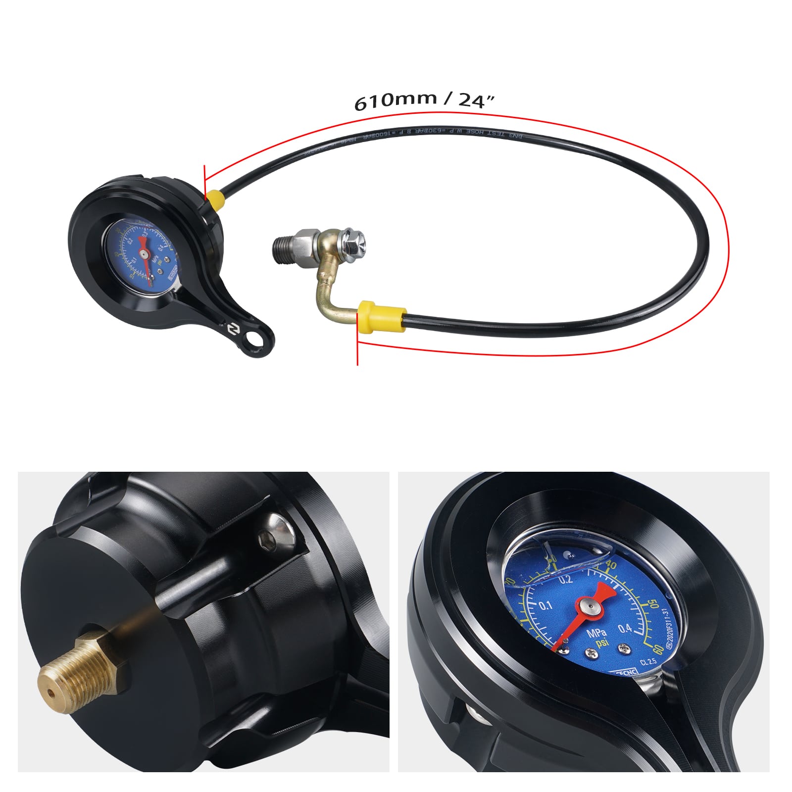 M8 Oil Pressure Gauge Kit For Harley Road King Electra Street Glide Ultra Limited