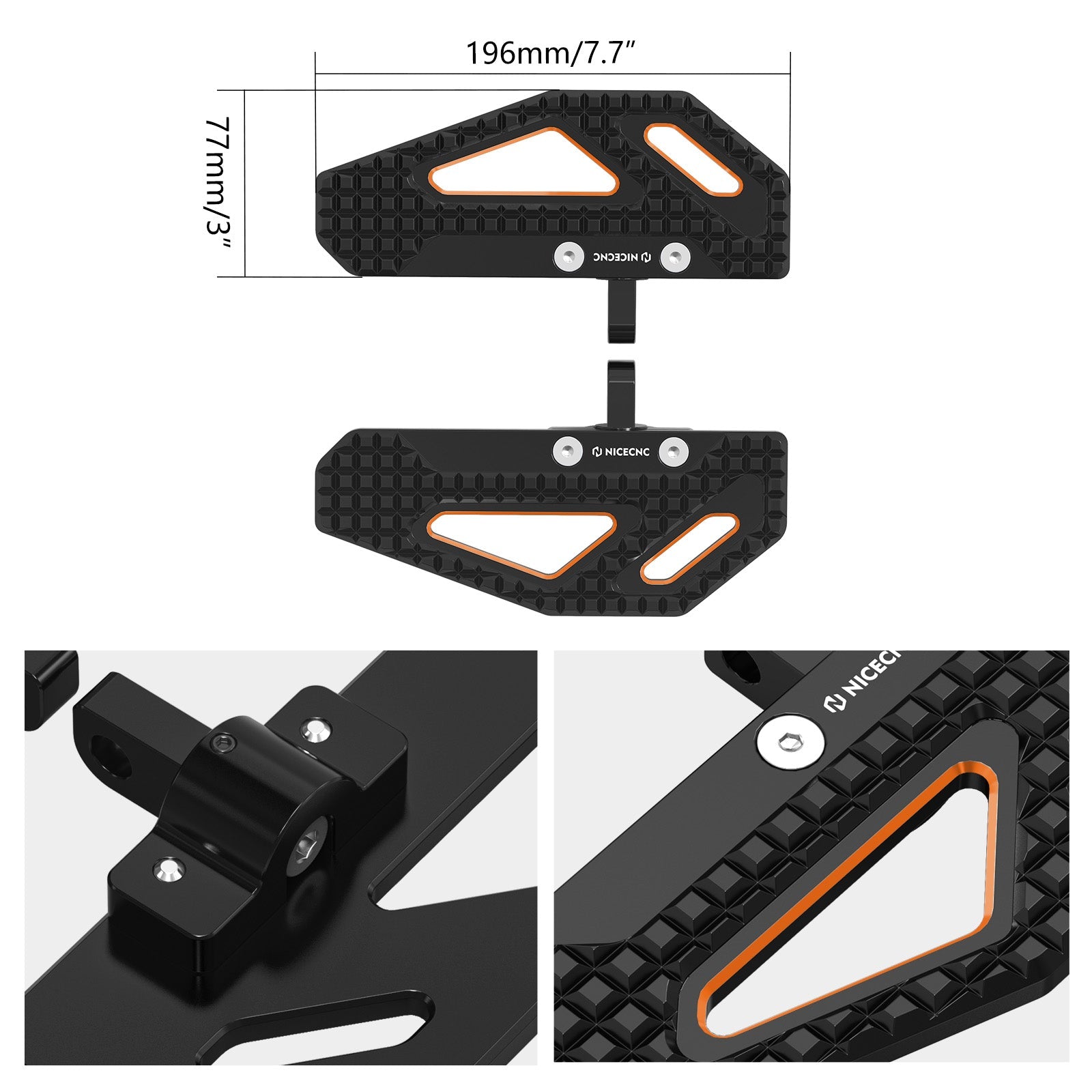 Rider Foot Pegs For Harley Dyna Low Rider Street Bob Super Glide Big V-twin Models