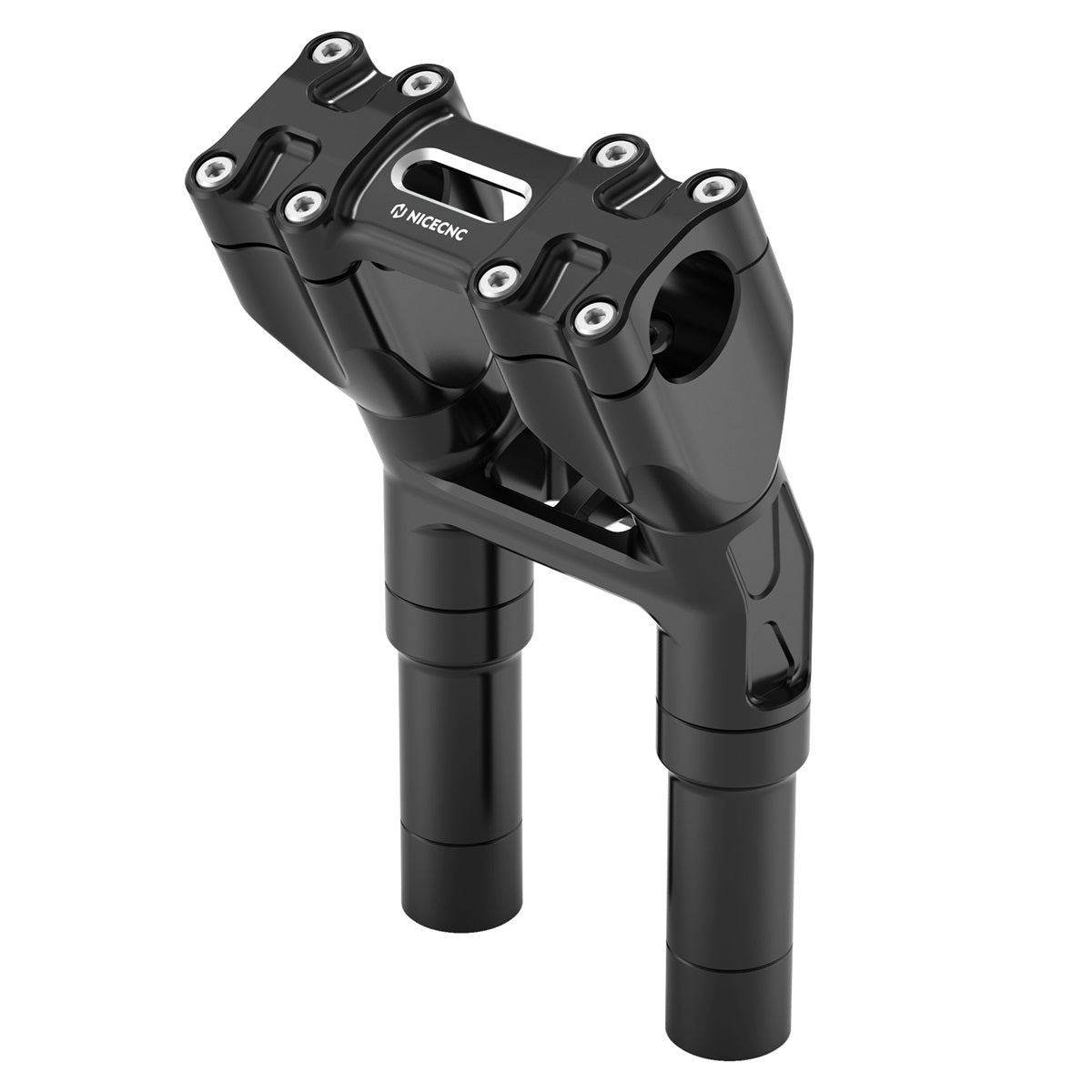 Kickback 1-1/8" Handlebar Riser Kit For Harley Road King Tri Electra Glide Freewheeler