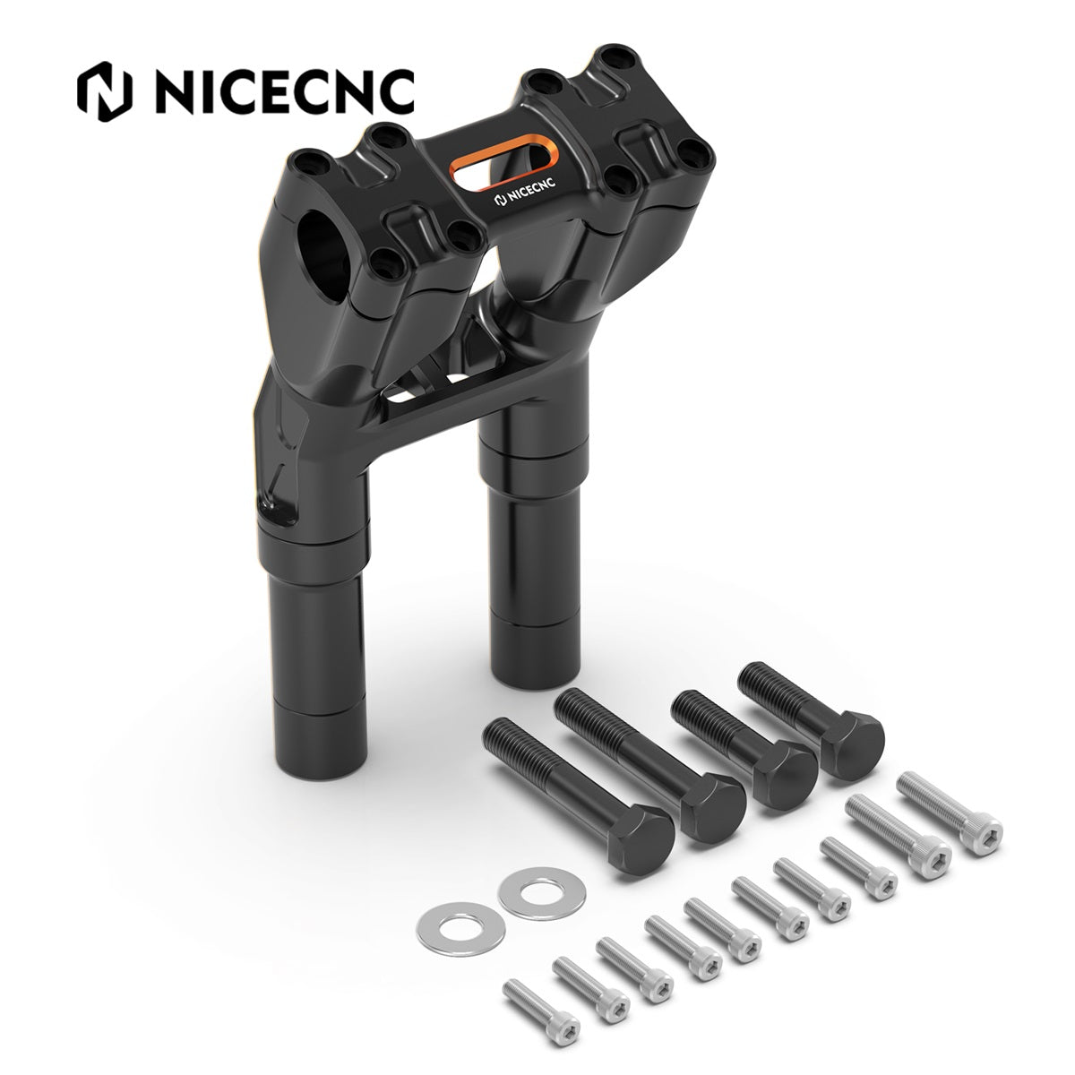Kickback 1-1/8" Handlebar Riser Kit For Harley Road King Tri Electra Glide Freewheeler
