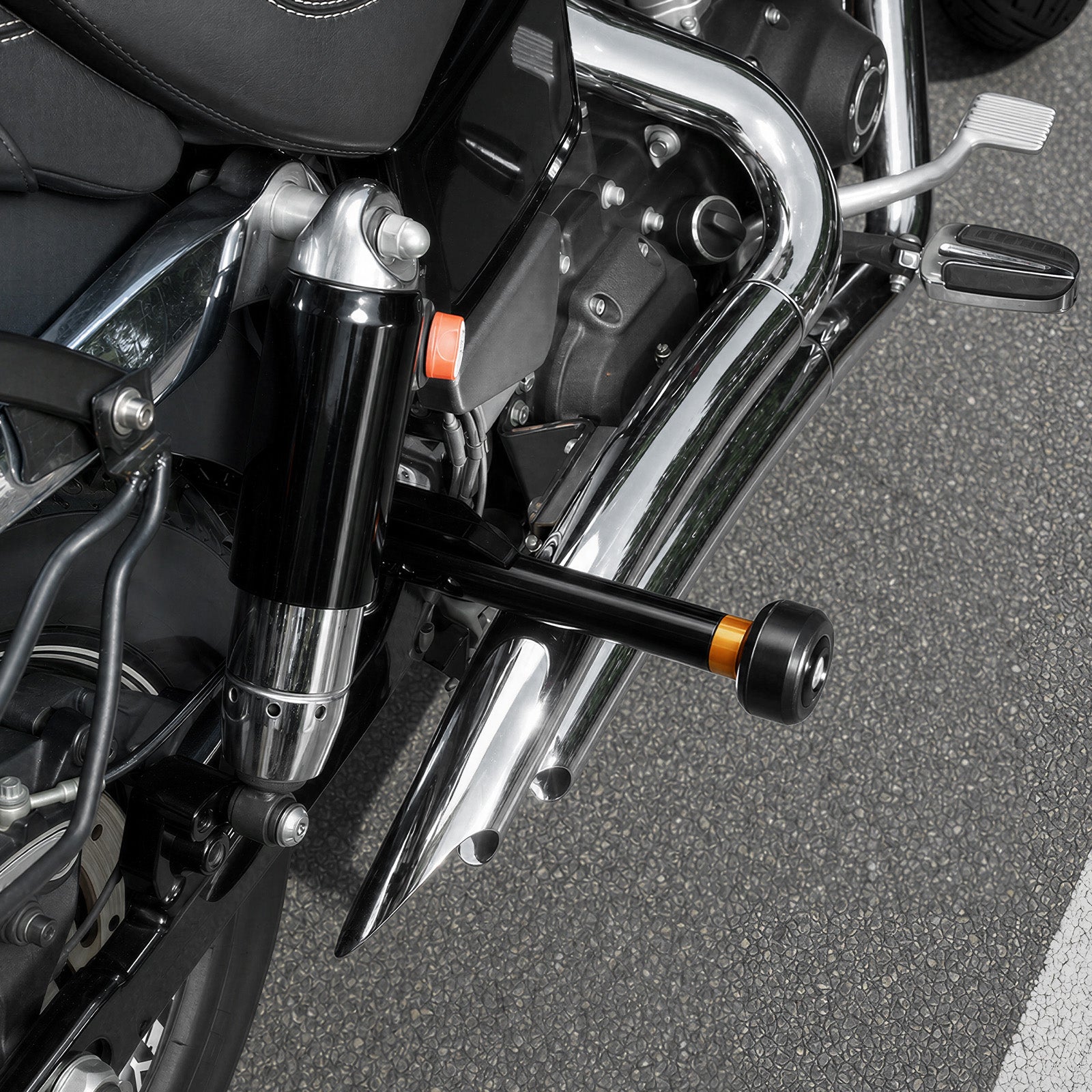 Rear Crash Bar Frame Engine Guard For Harley Dyna 2006-2017