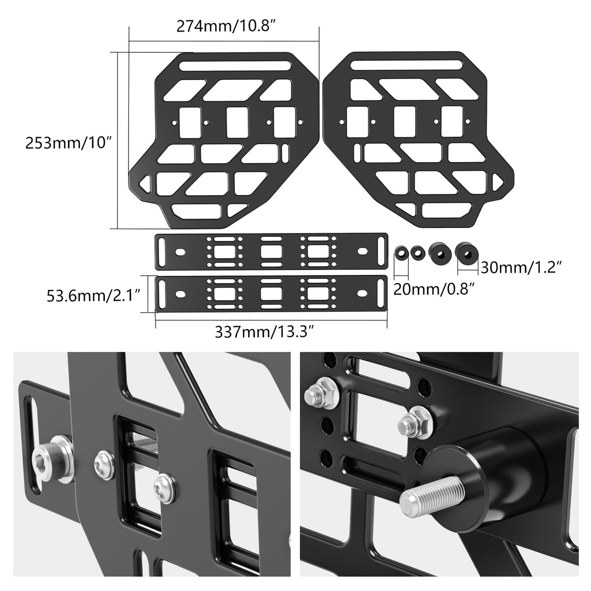 Saddlebag Brackets For Harley Dyna Fat Street Bob Low Rider Super Wide Glide