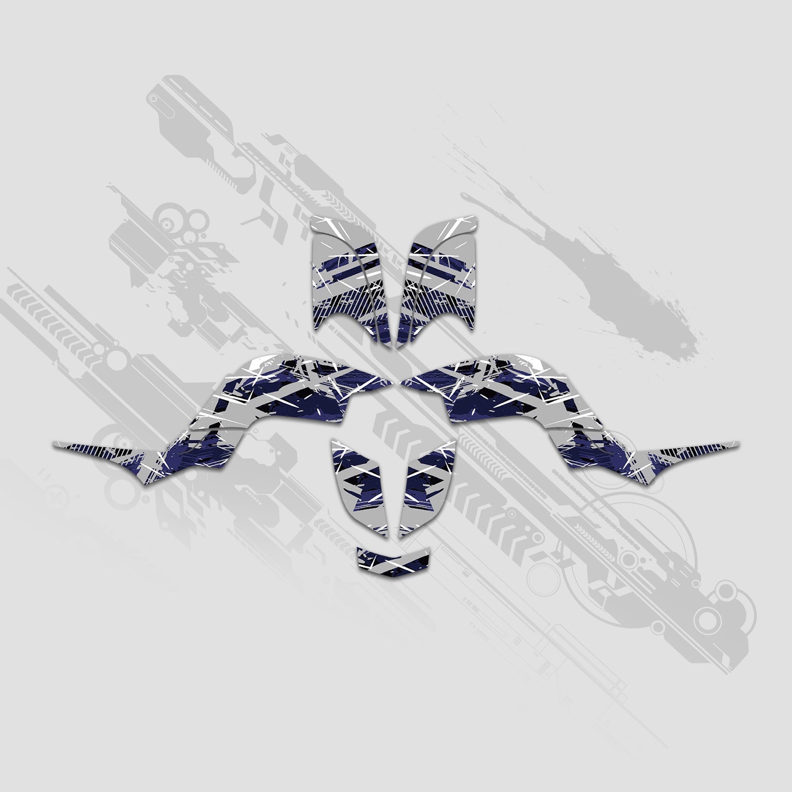 ATV Full Graphics Decals Stickers Kit For Yamaha RAPTOR 660 2001-2005