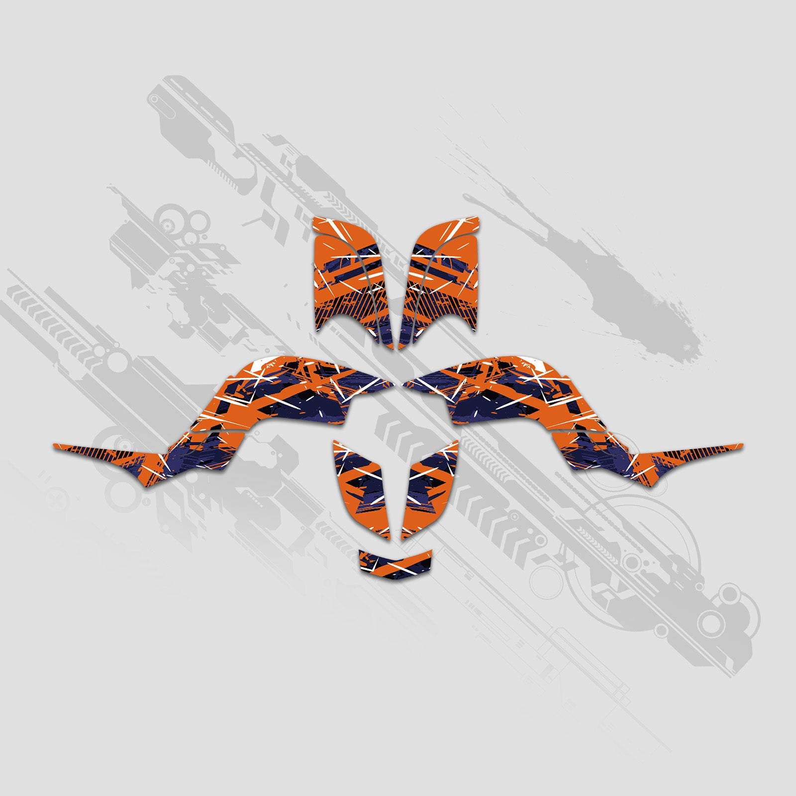 ATV Full Graphics Decals Stickers Kit For Yamaha RAPTOR 660 2001-2005