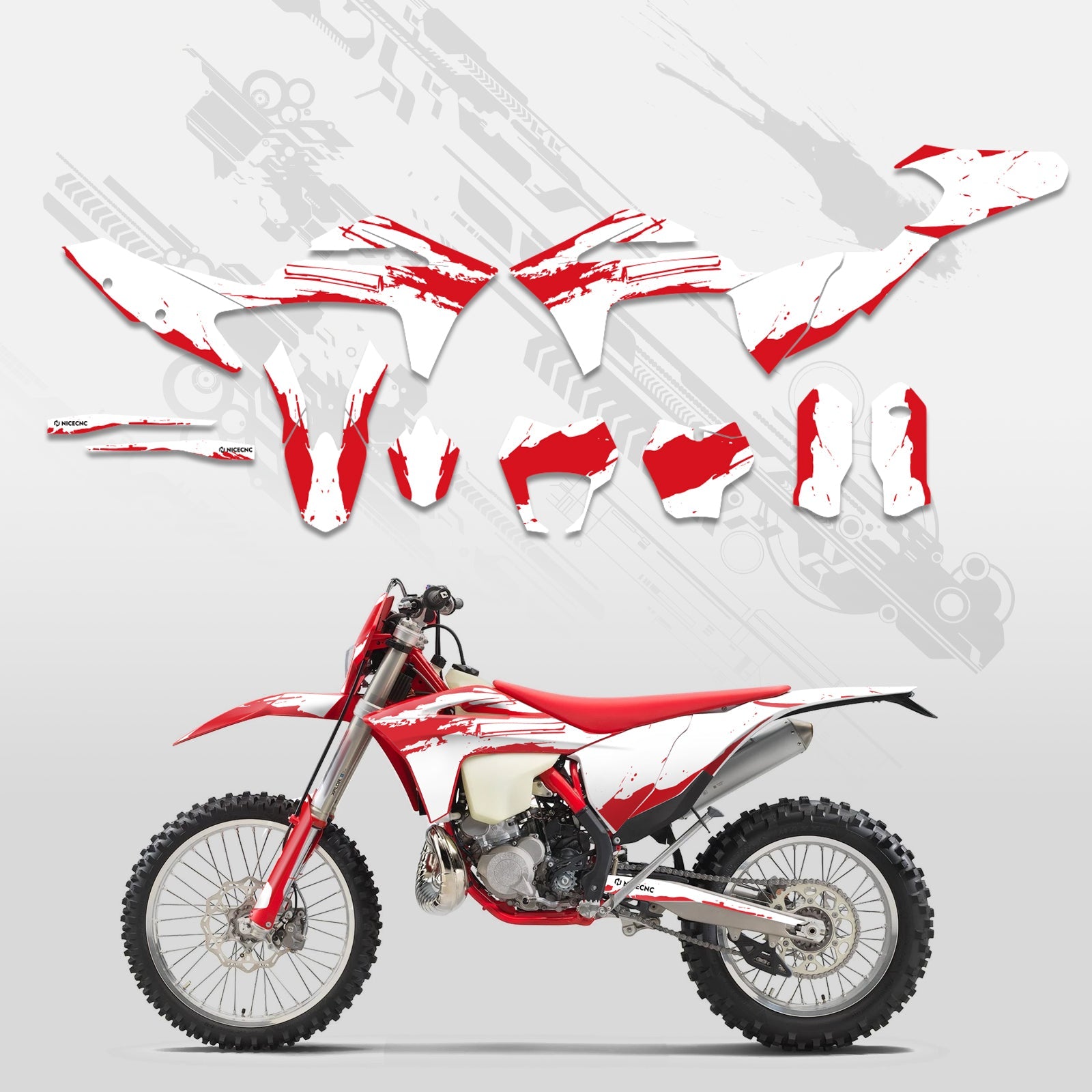 Off-Road Bike Full Graphics Decals Stickers Kit For GAS GAS EC Enduro 2021-2023