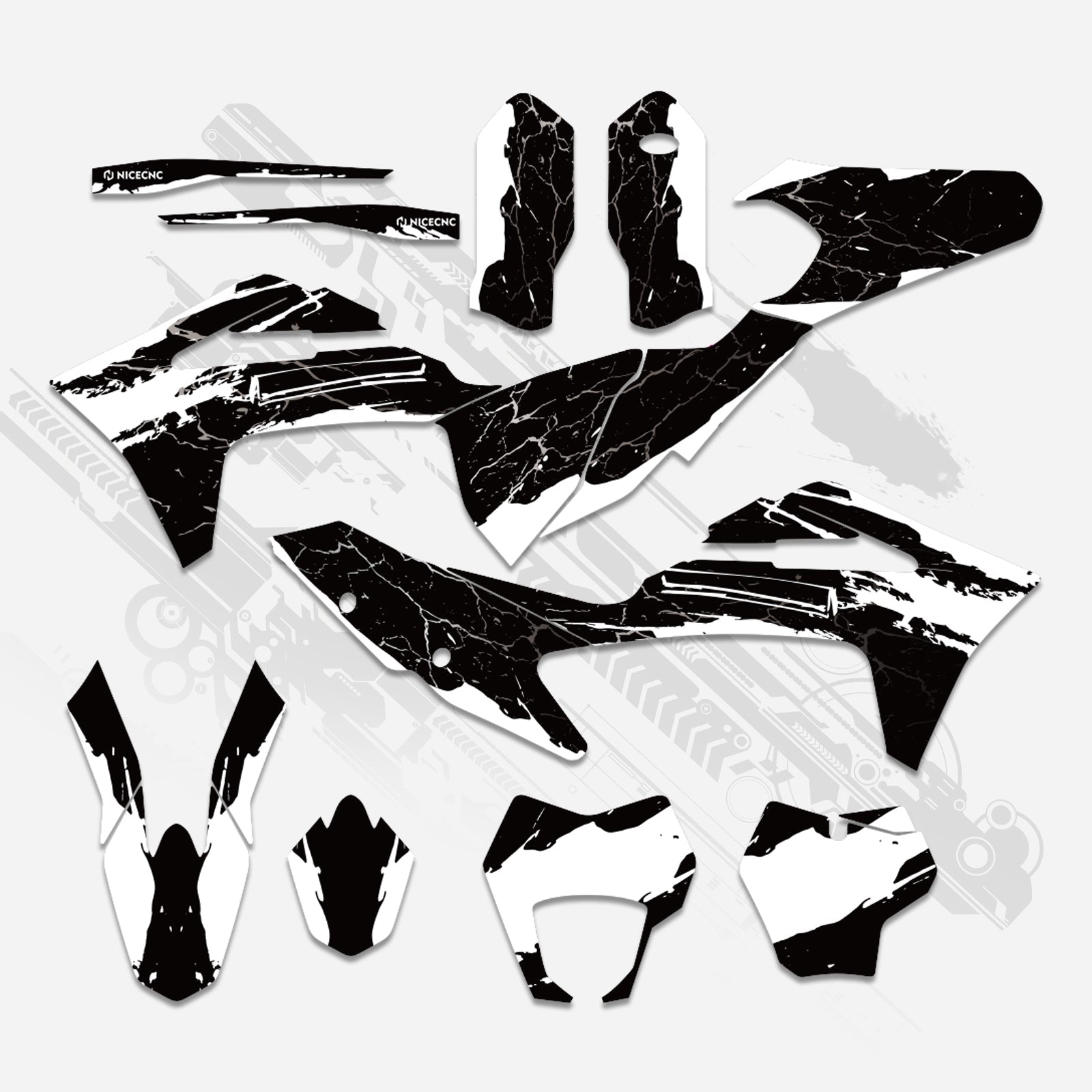 Off-Road Bike Full Graphics Decals Stickers Kit For GAS GAS EC Enduro 2021-2023