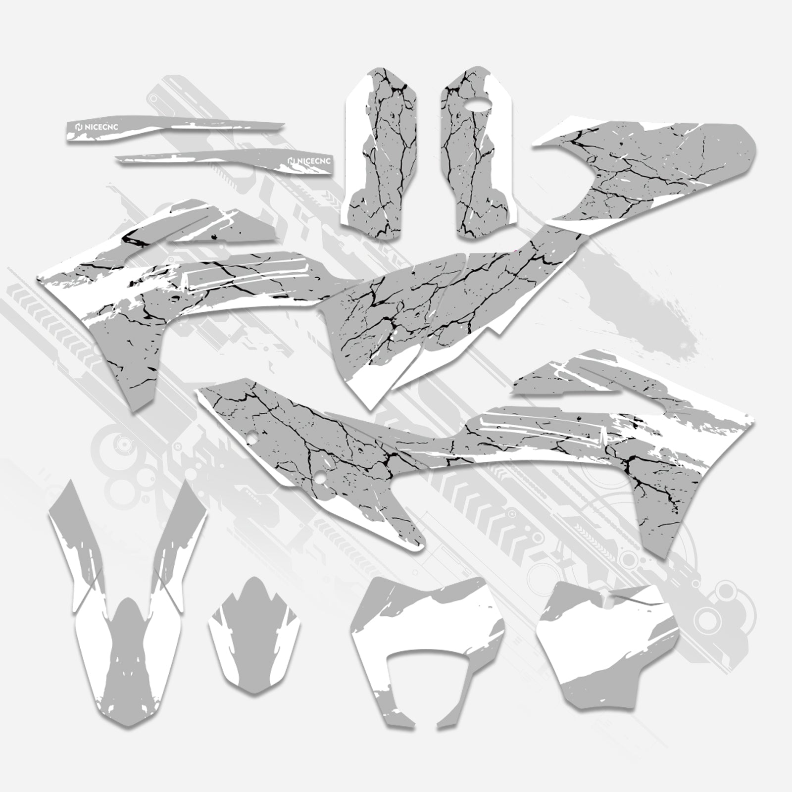 Off-Road Bike Full Graphics Decals Stickers Kit For GAS GAS EC Enduro 2021-2023