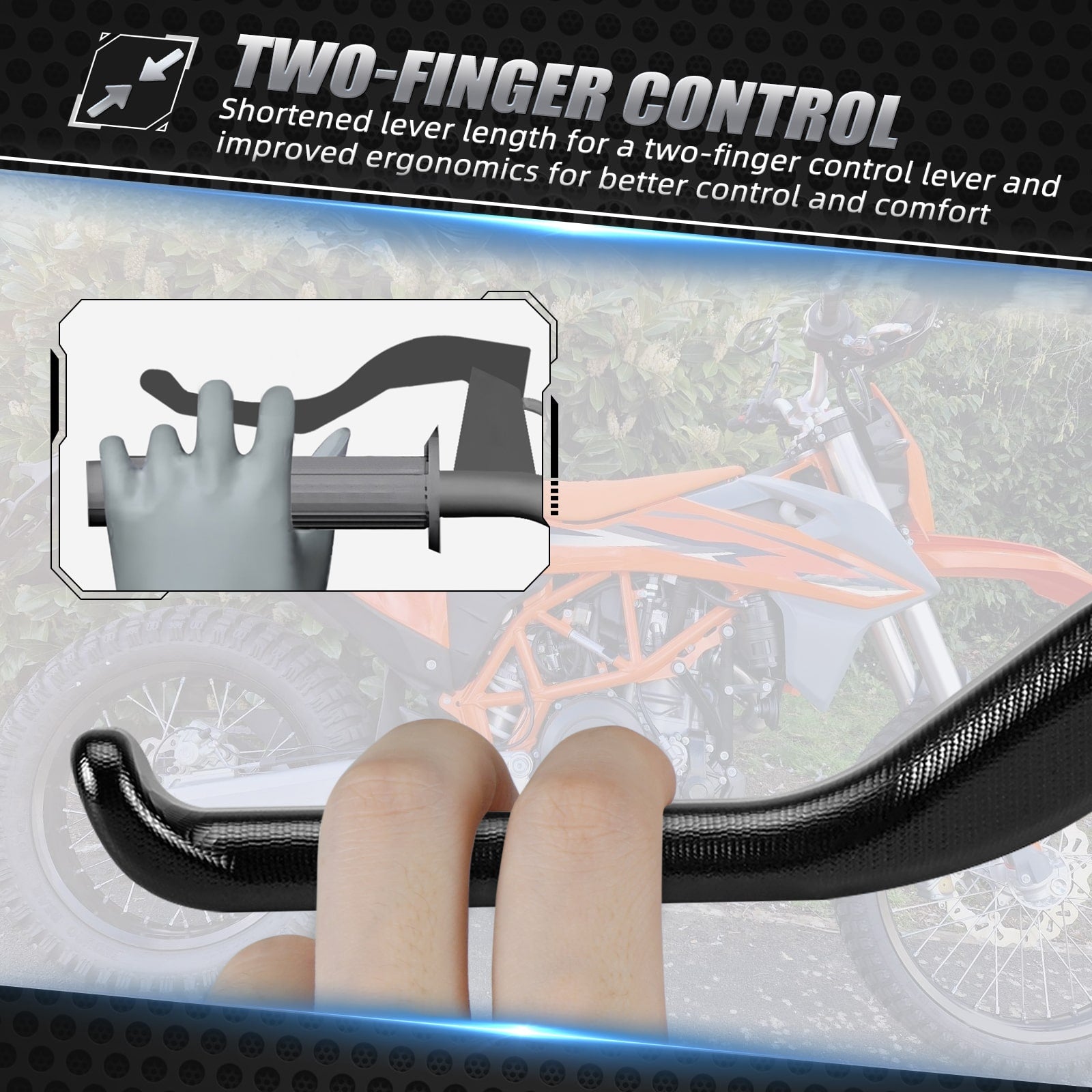 Shorty Clutch Lever 1-2 Finger Control For GasGas SM ES 700 2023-2024
