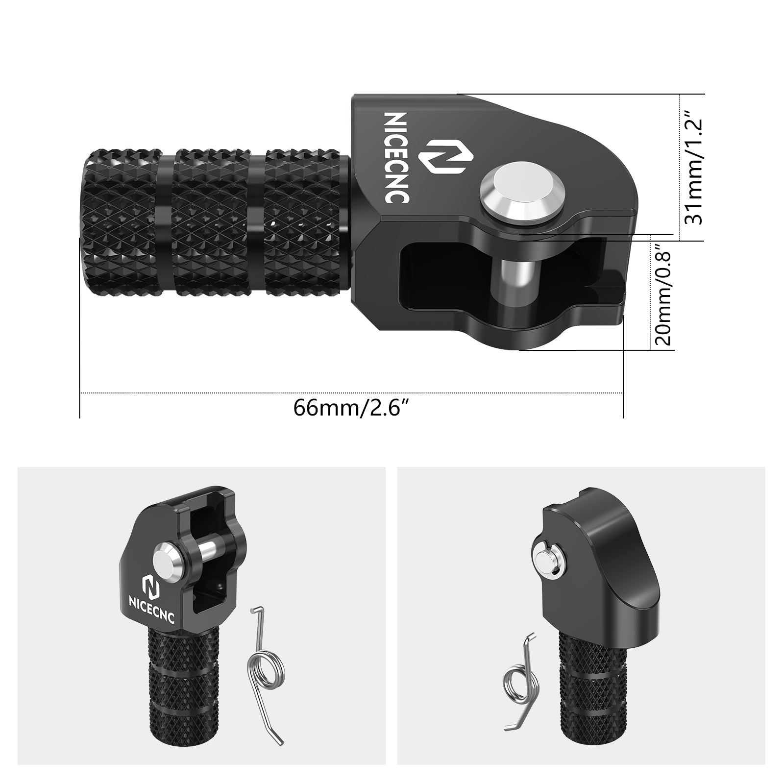 Adjustable Shift Lever Tip For KTM 350 500 XCF EXCF XCW 2017-2024