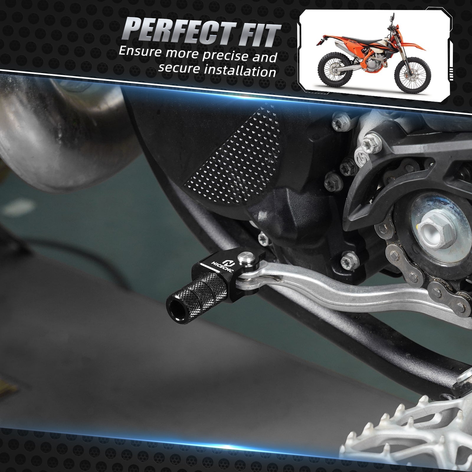 Adjustable Shift Lever Tip For KTM 350 500 XCF EXCF XCW 2017-2024