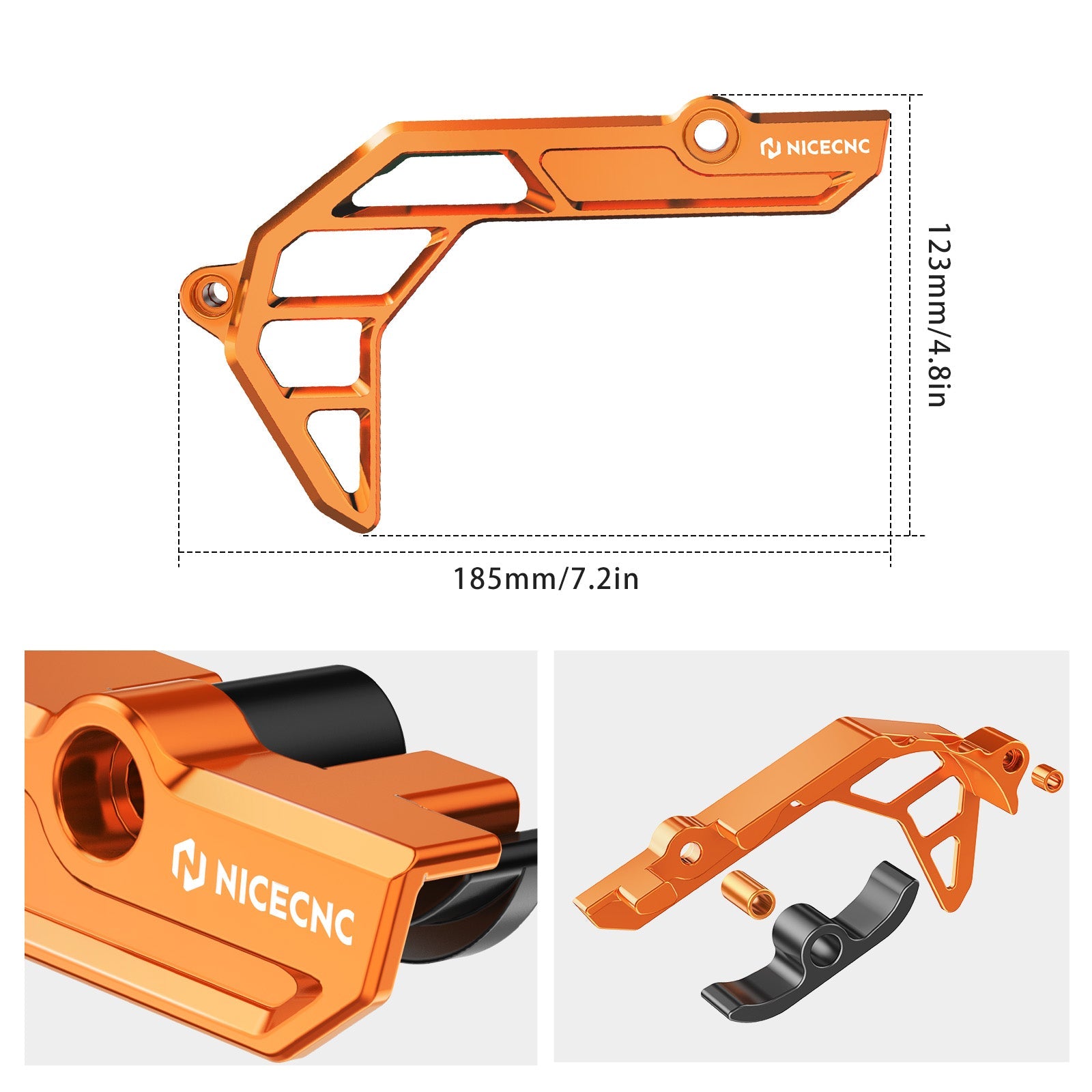 Sprocket Cover Case Saver Chain Guard For Husqvarna 701 Enduro Supermoto 2016-2023
