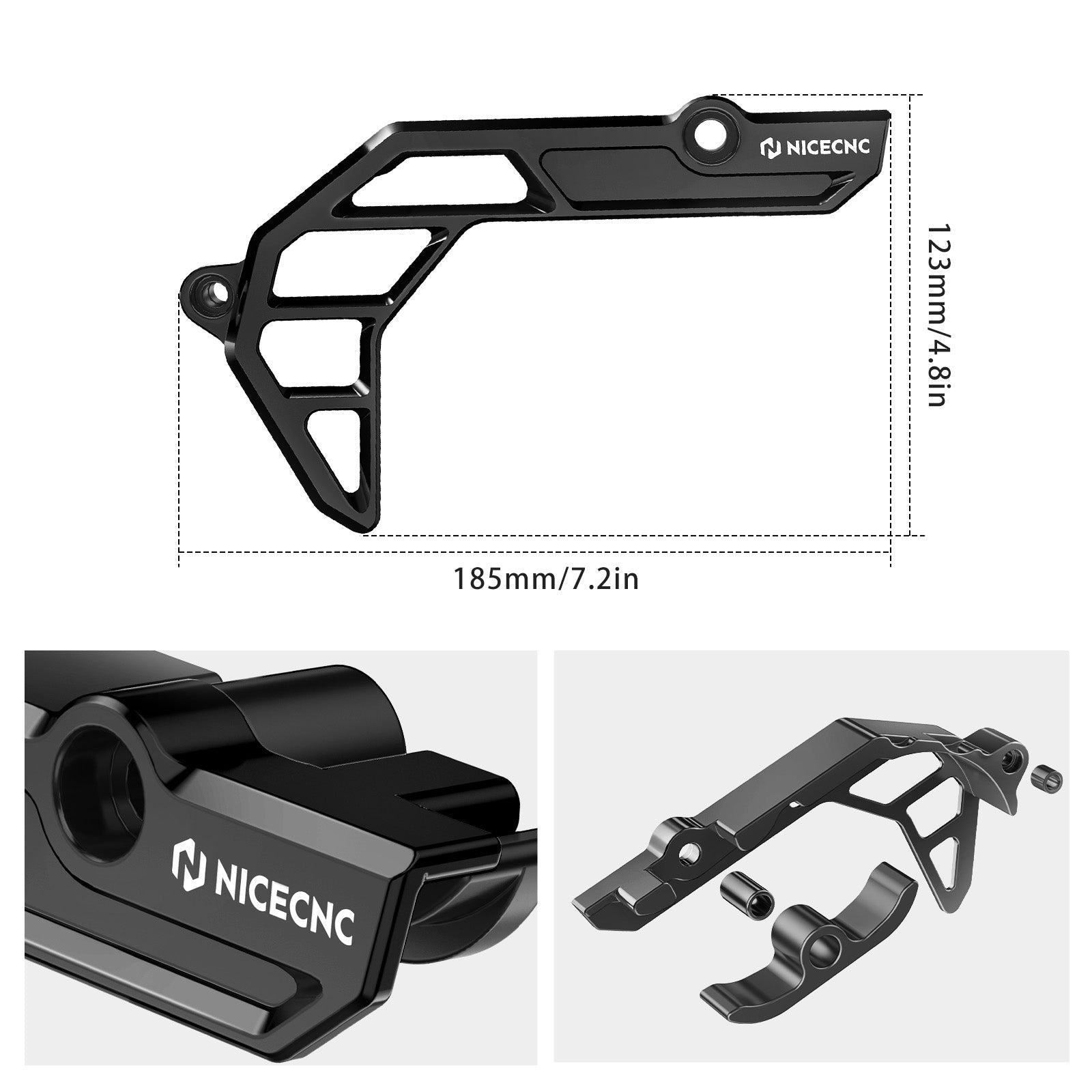 Sprocket Cover Case Saver Chain Guard For Husqvarna 701 Enduro Supermoto 2016-2023