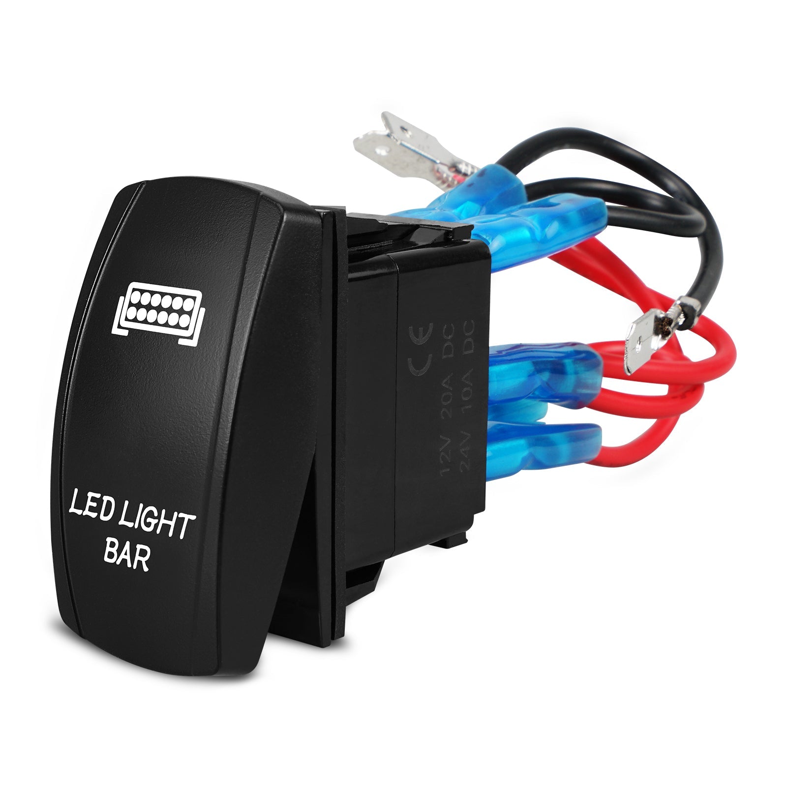 UTV ATV 12V 20A LED Light Rocker Switch ON-OFF Toggle Switch Laser