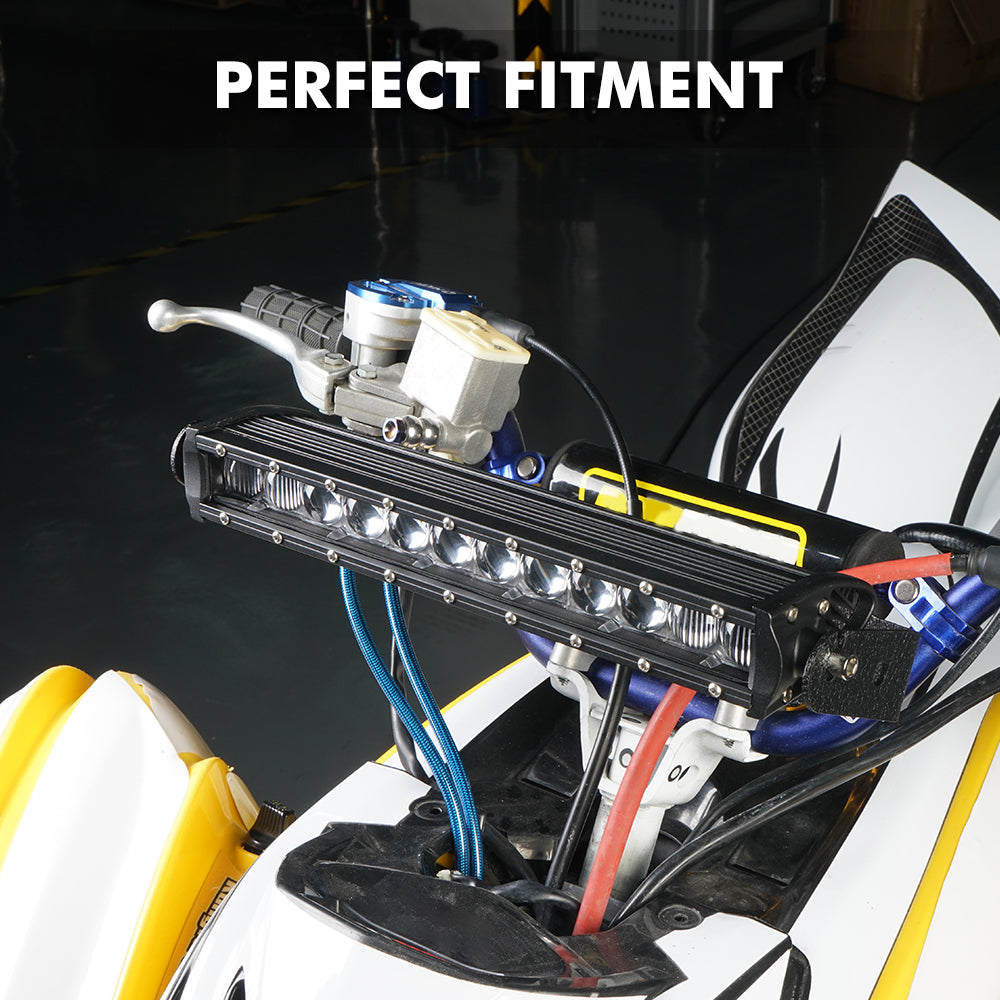 30W 6 Inch LED Headlight Work Light w/Bracket For Yamaha YFZ450R Raptor 700 Honda TRX450R