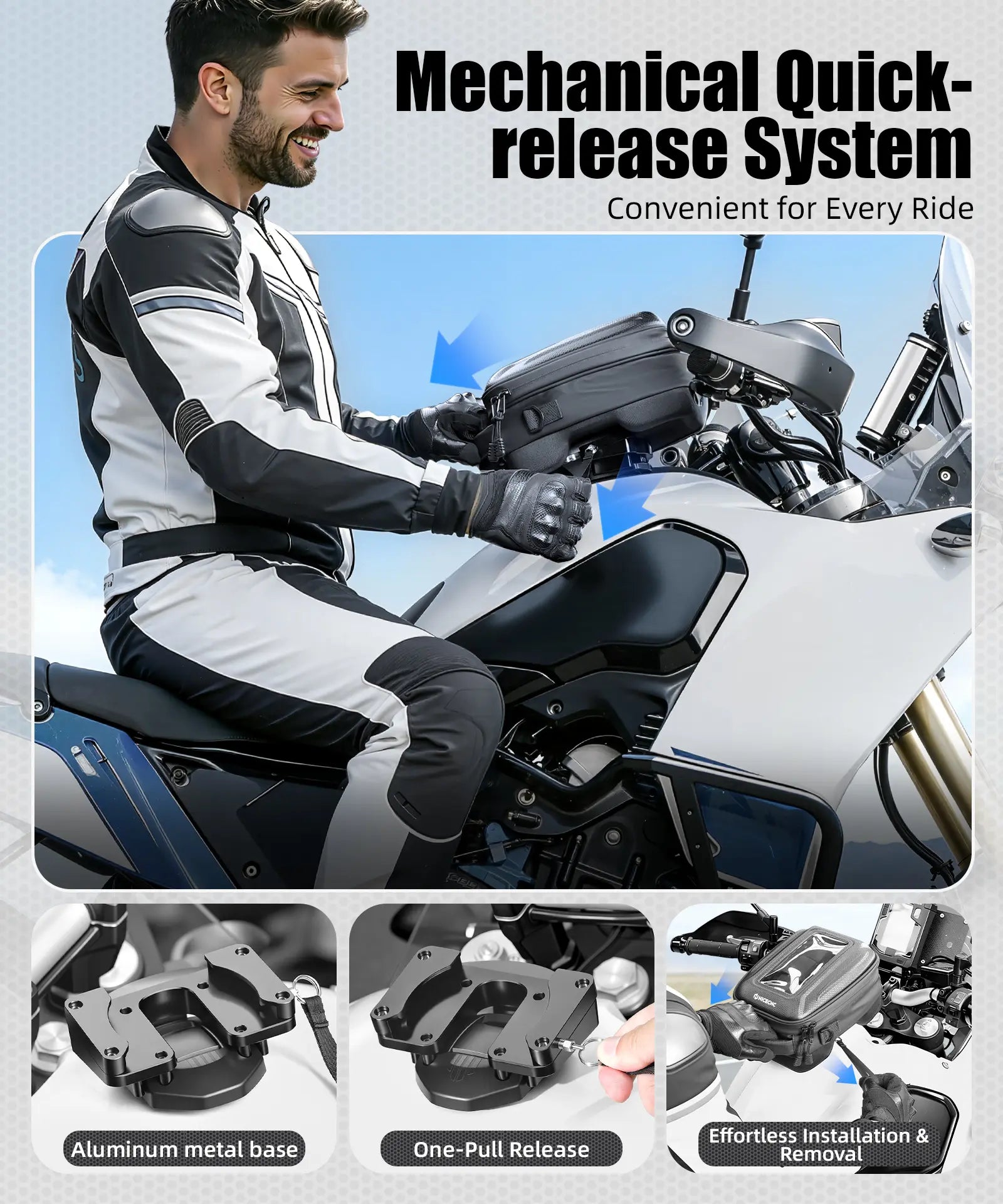 6L Quick-Release Tank Bag For Yamaha Tenere 700 2019-2024