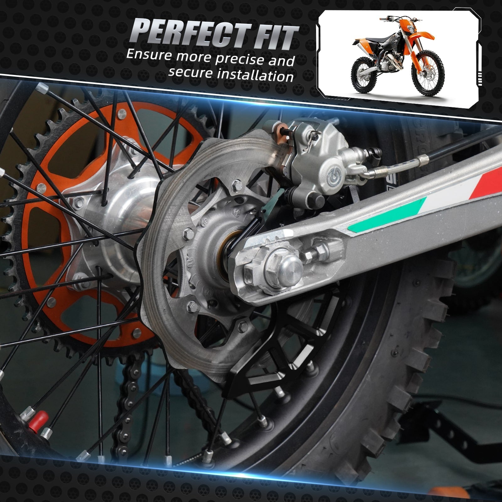 Rear Disc Brake Guard Caliper for KTM 350 500 EXC-F 2004-2022
