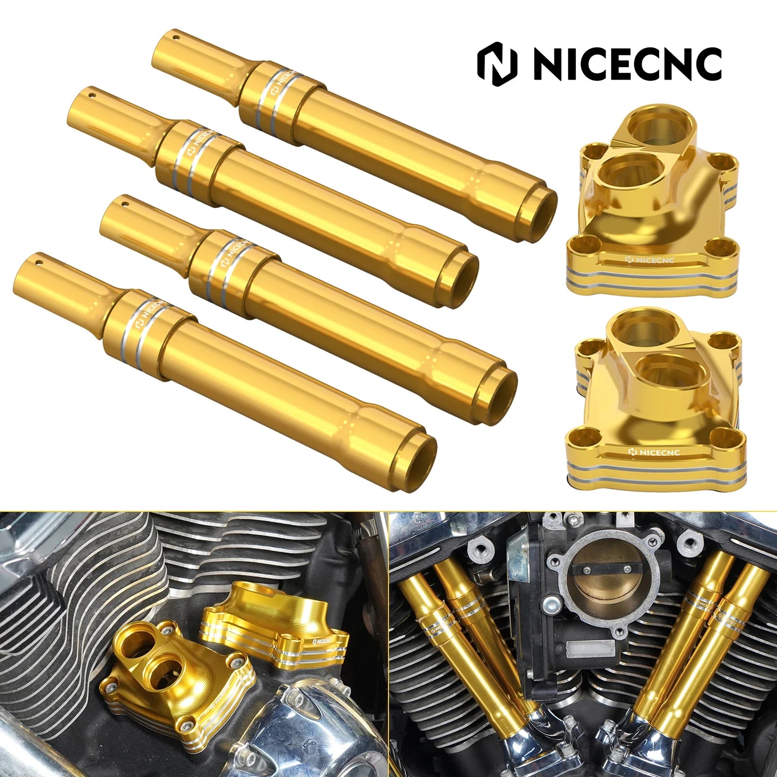M8 Engine Lifter Tappet Covers For Harley Road King Electra Street Glide Ultra Limited