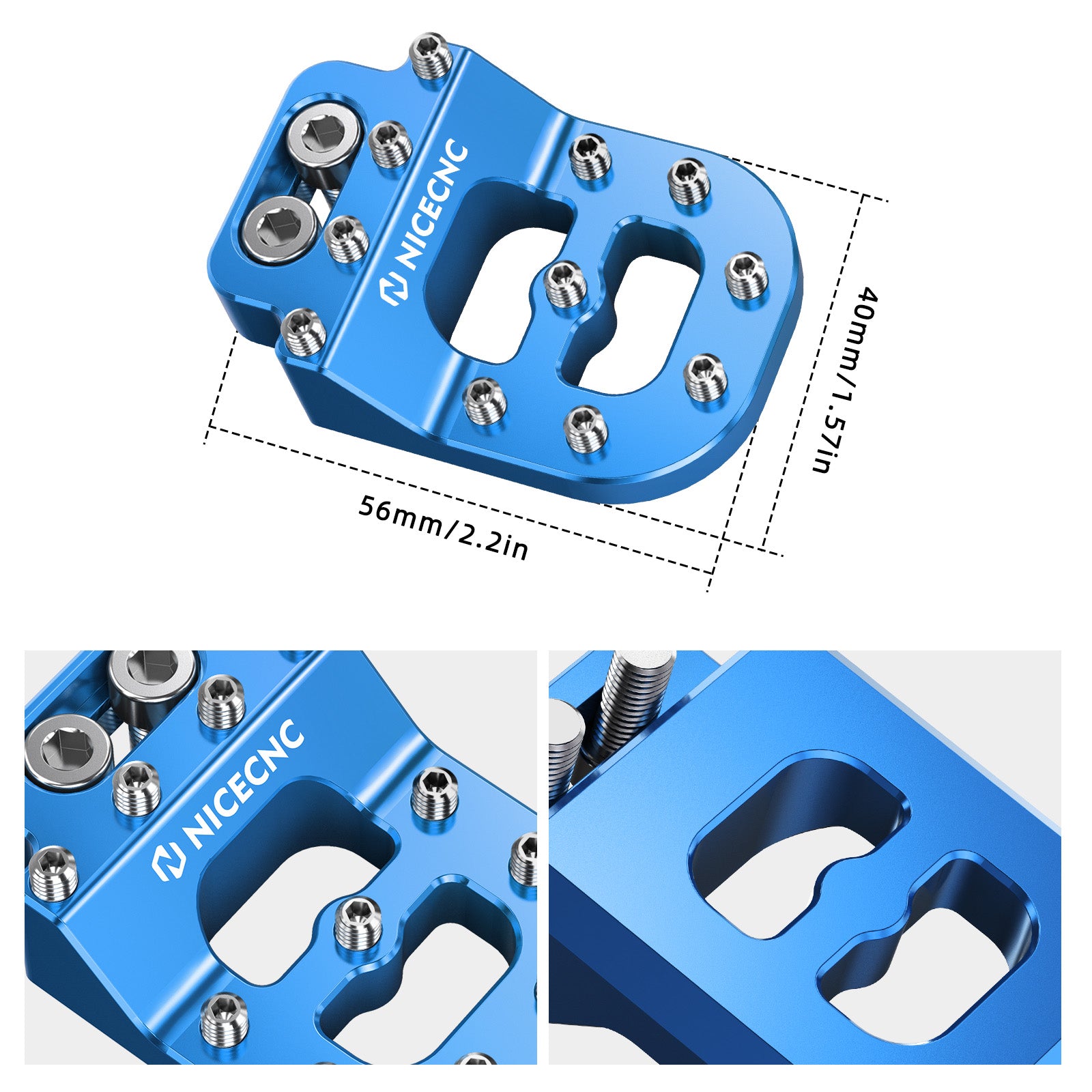 Dual Control Stepped Rear Brake Pedal Pad For KTM 350 EXCF 2004-2016