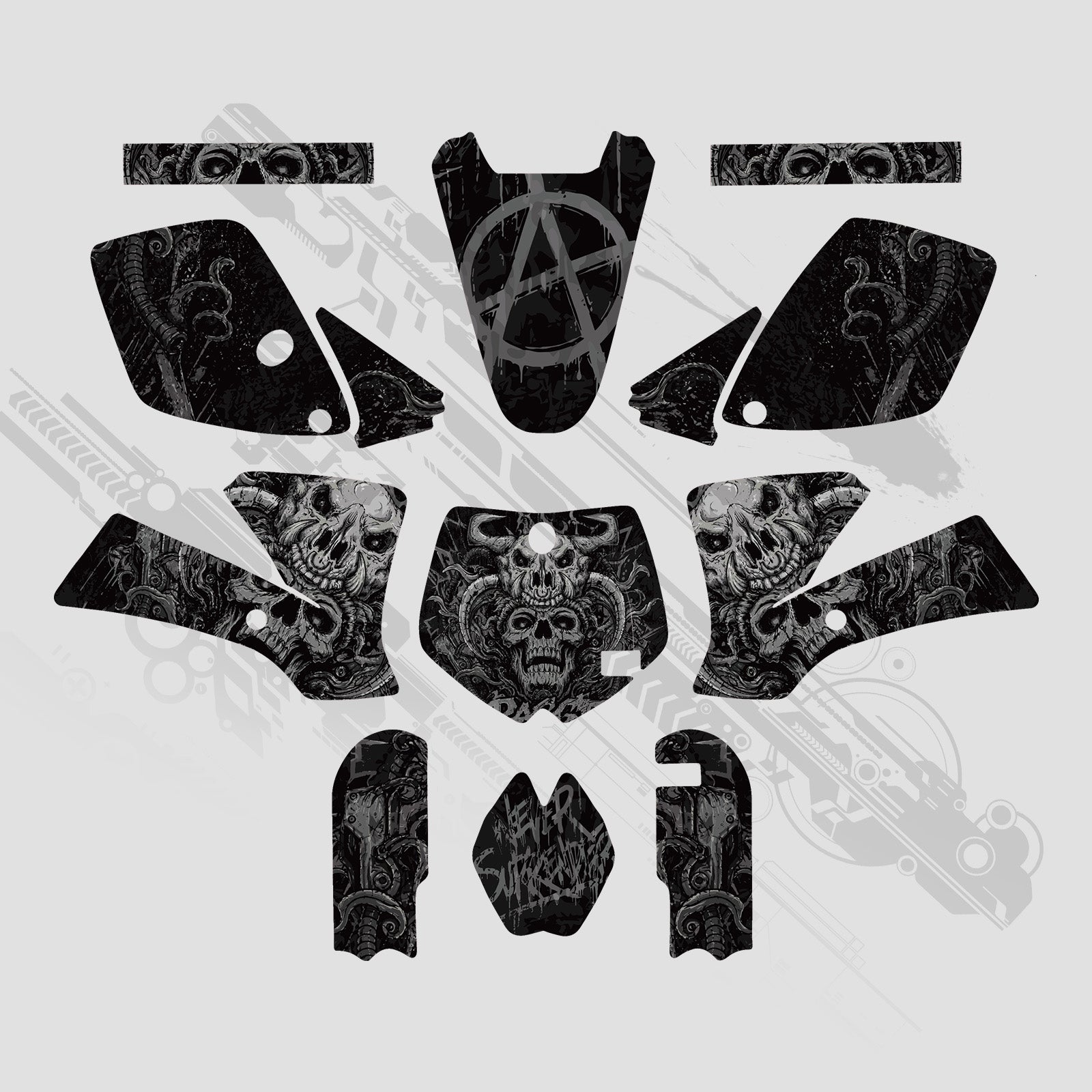Motorcycle Full Graphics Decals Stickers Kit For KTM SX65 2002-2008