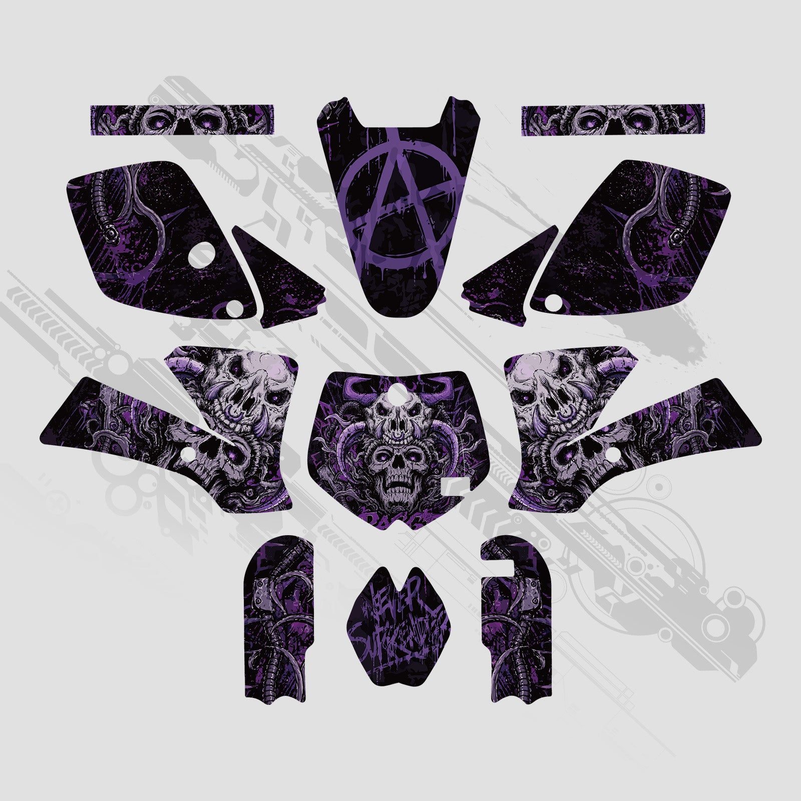 Motorcycle Full Graphics Decals Stickers Kit For KTM SX65 2002-2008