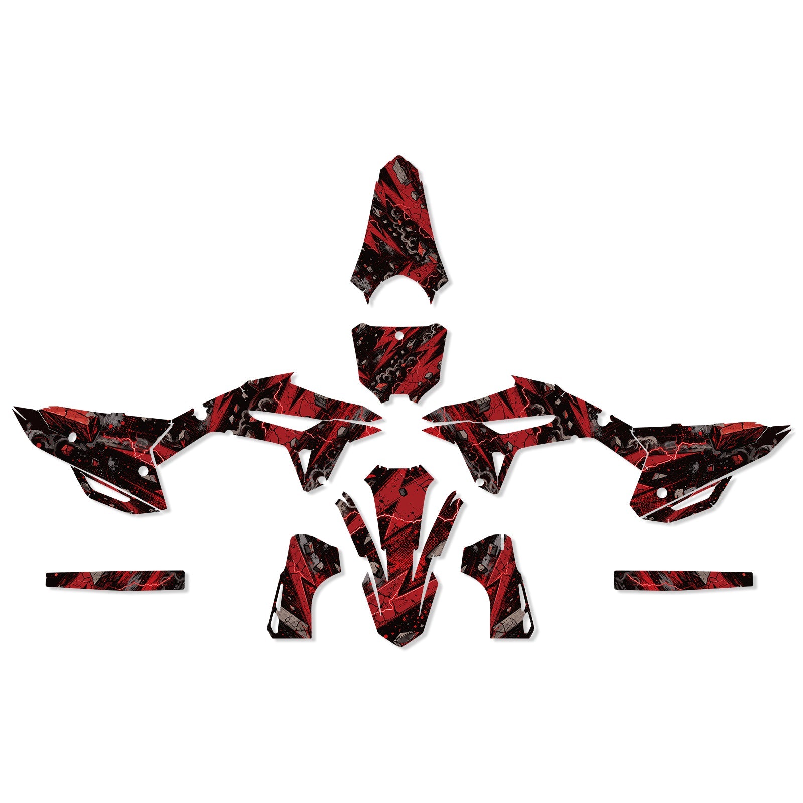 Motorcycle Full Graphics Decals Kit For Honda CRF250 2022-2024