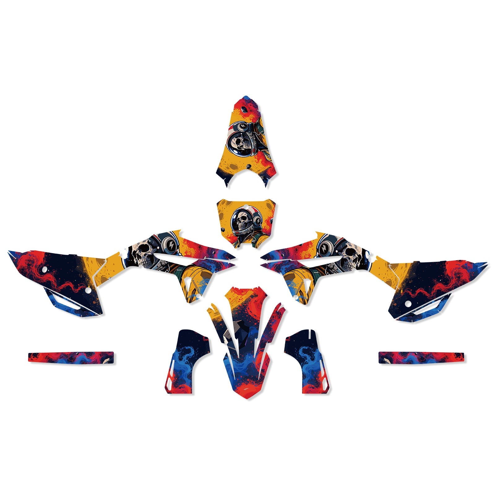 Motorcycle Full Graphics Decals Kit For Honda CRF450 2021-2024