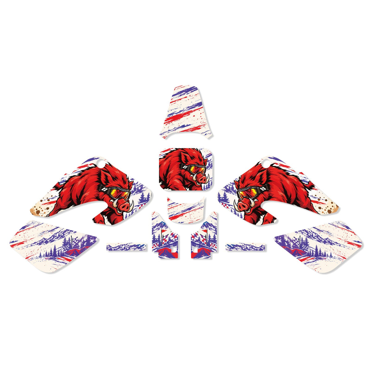 Motorcycle Full Graphics Decals Stickers Set For HONDA XR50 2000-2003