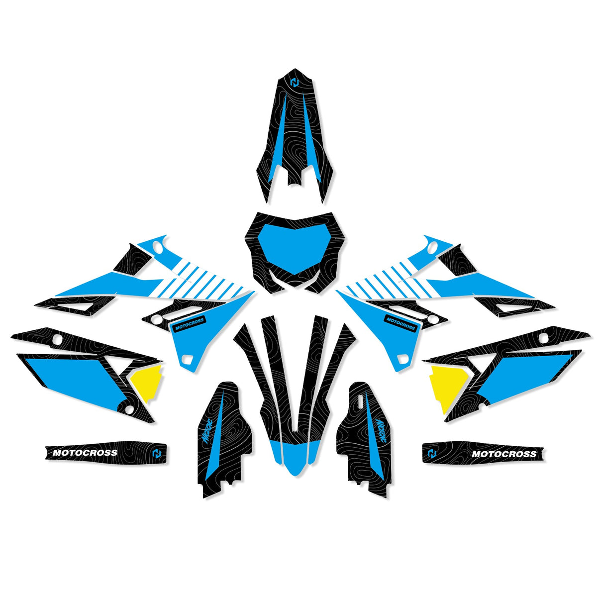 Motorcycle Full Graphics Decals Stickers Set For SUZUKI RMZ250 19-25 RMZ450 18-25