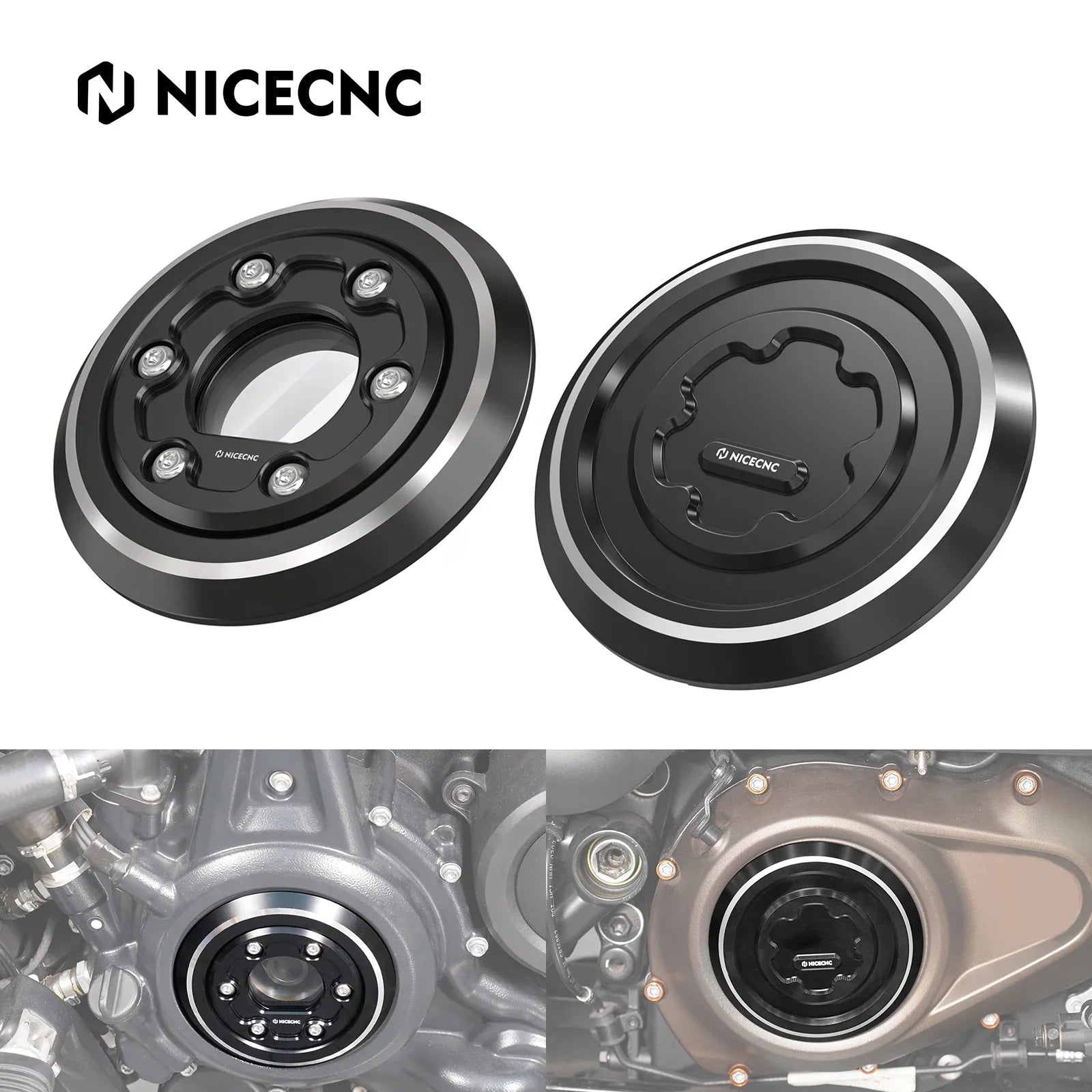 Left Transparent Alternator Plug Cover For Harley Sportster S Pan America 1250 Nightster