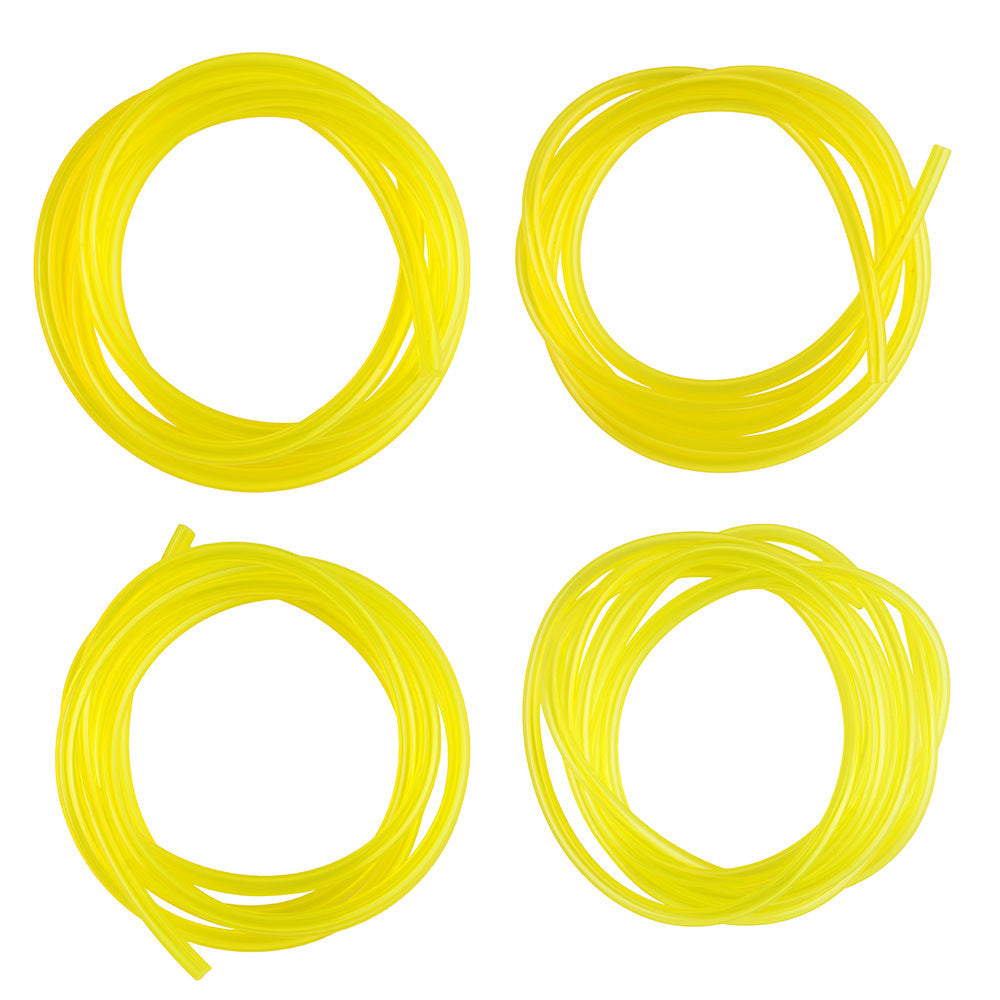 4x Polyurethane Petrol Fuel Gas Line Pipe Hose Tube For Trimmer/Chainsaw/Blower