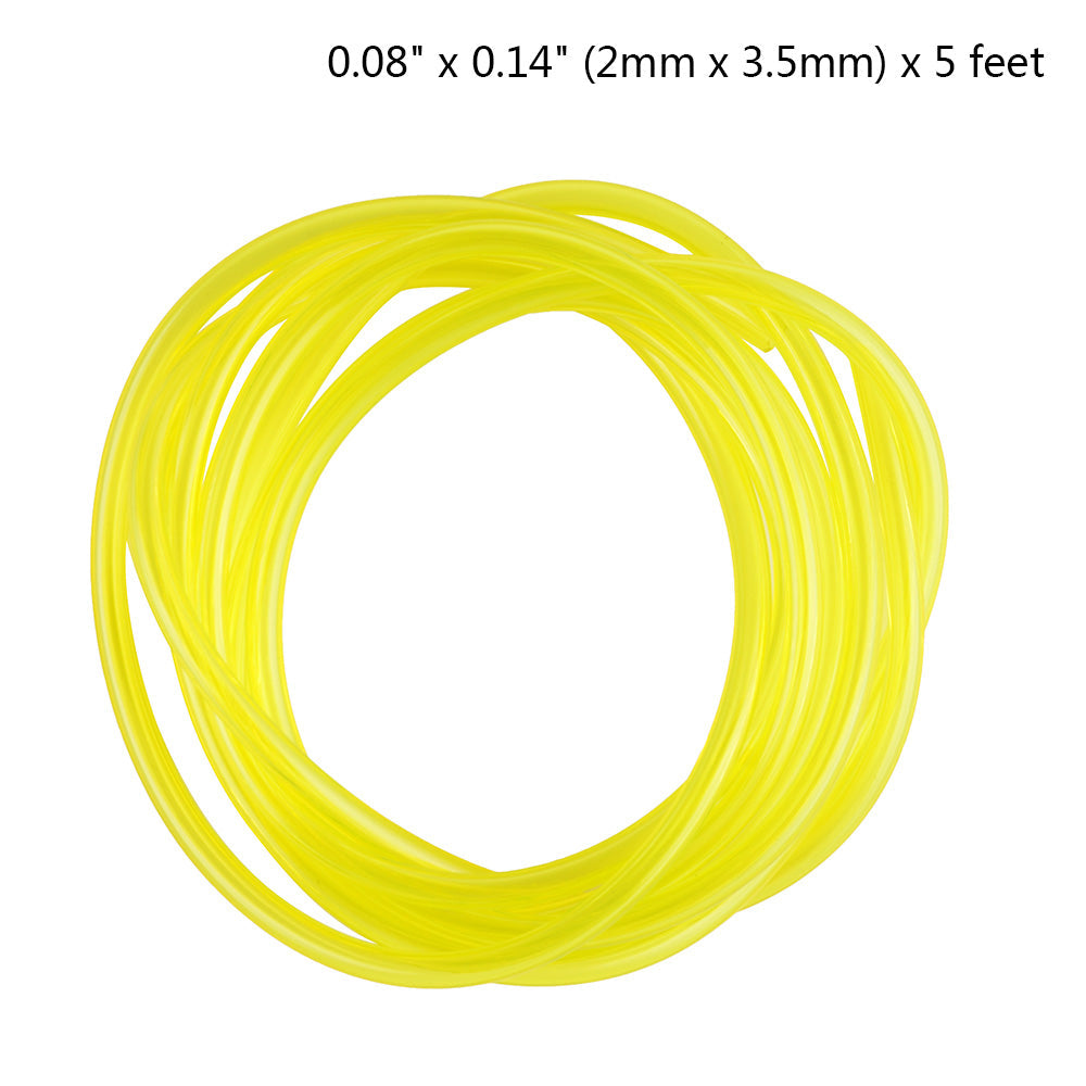 4x Polyurethane Petrol Fuel Gas Line Pipe Hose Tube For Trimmer/Chainsaw/Blower