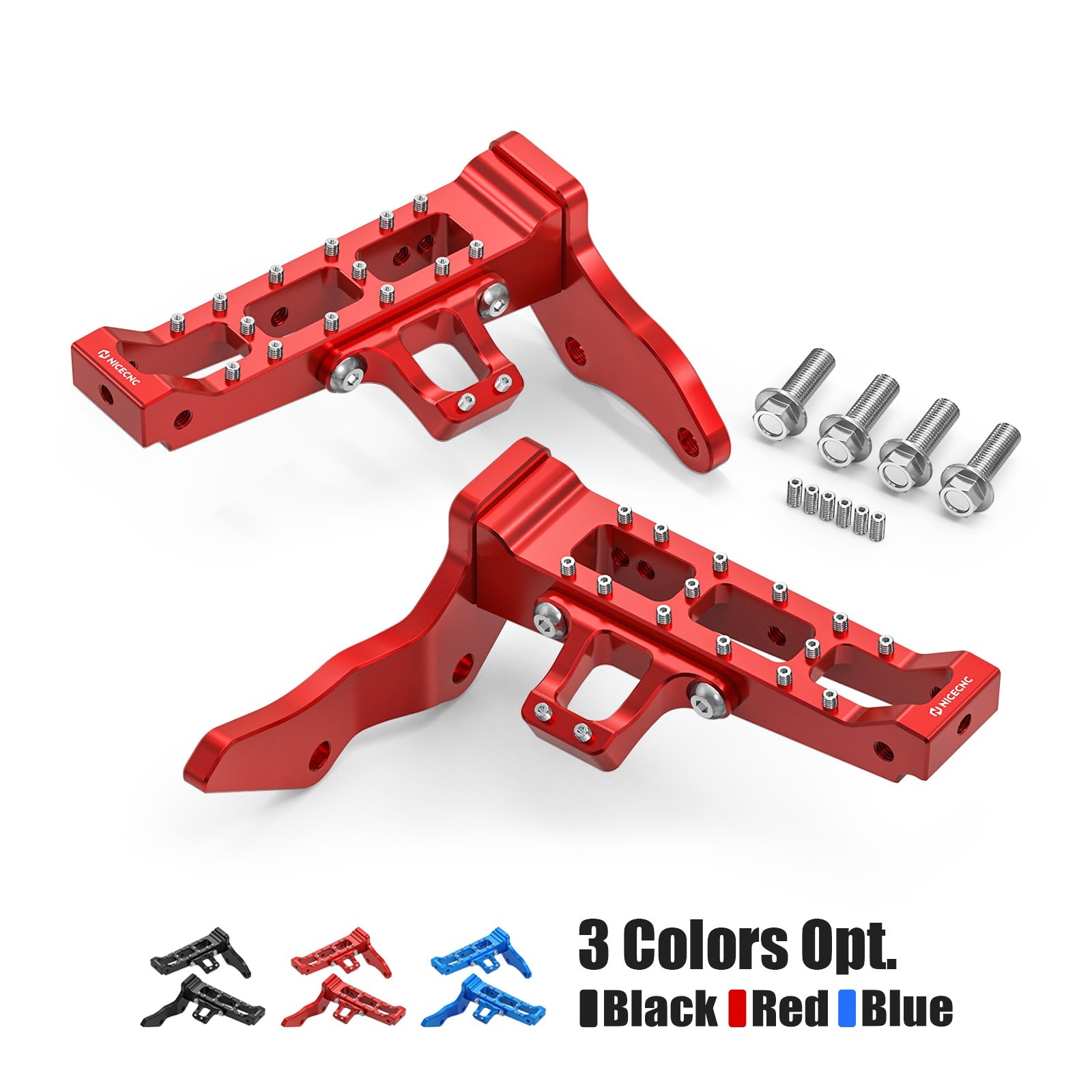 ATV Extended Wider Foot Pegs Rest Pedals For Yamaha Banshee 350 1987-2006
